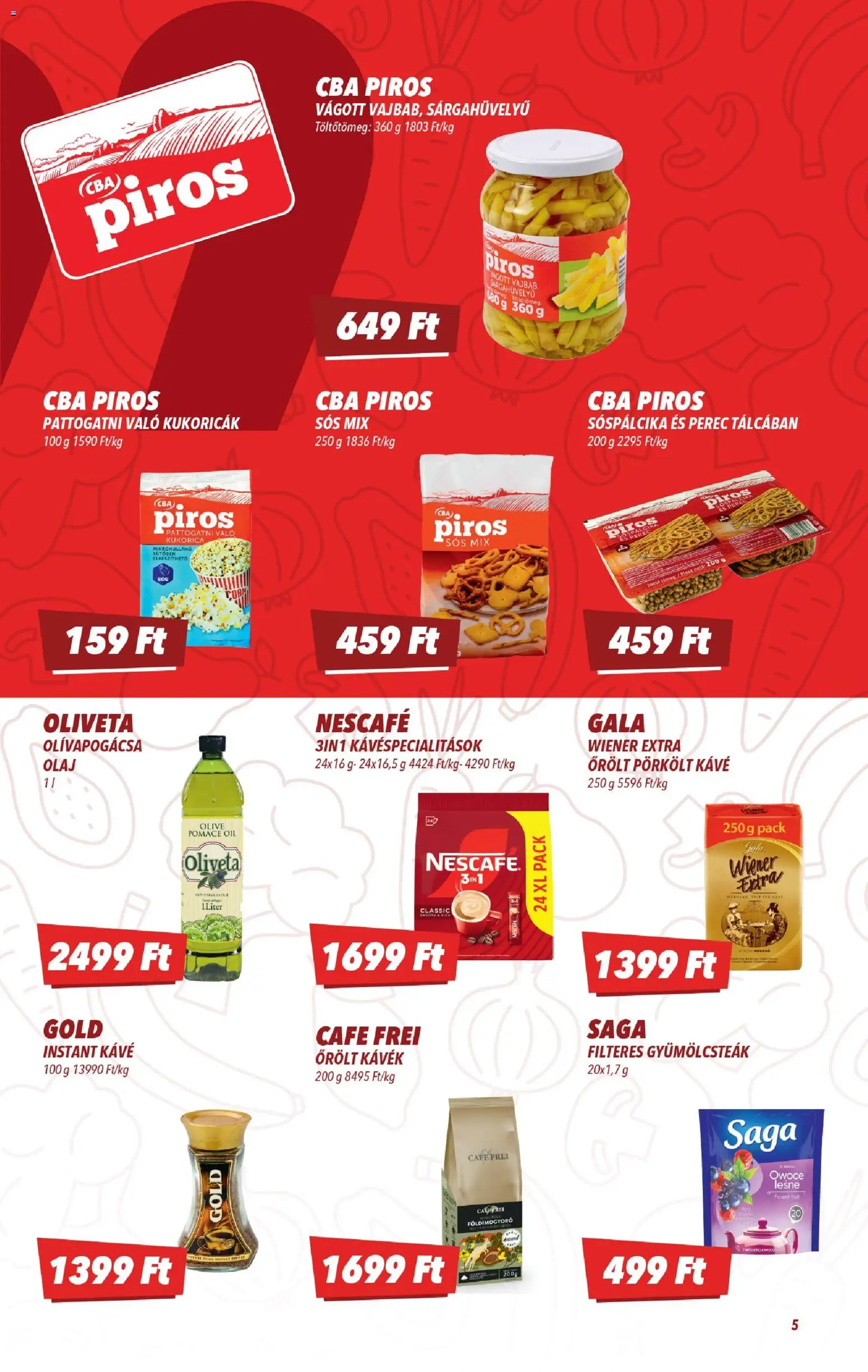 CBA akciós ujság - amely érvényes a következő dátumtól: 12.02.2026 | Oldal: 5
