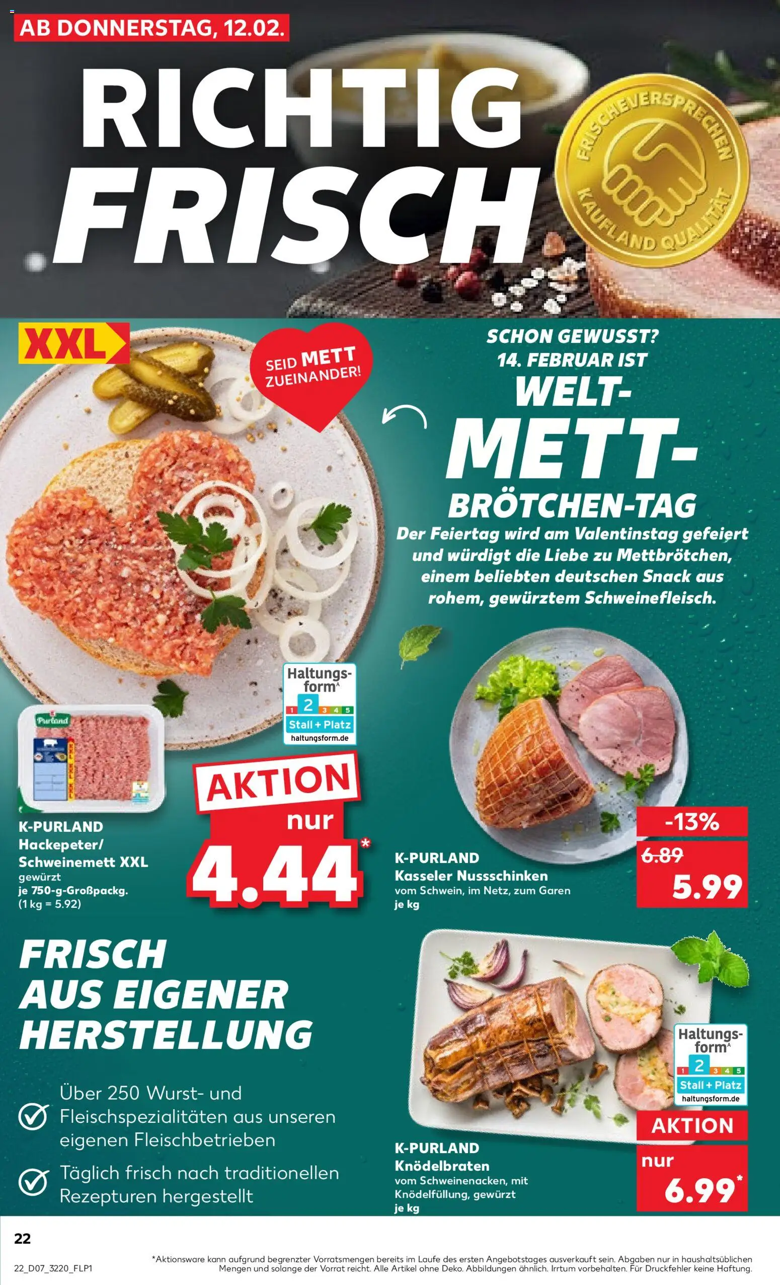 Kaufland prospekt Jena	 – gültig ab 12.02.2026 | Seite: 22 | Produkte: Wurst