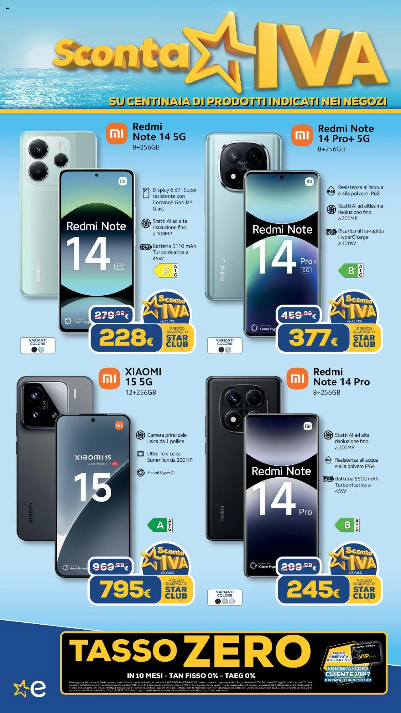 Volantino Euronics del 31.07.2025 | Pagina: 8 | Prodotti: Xiaomi, Batteria