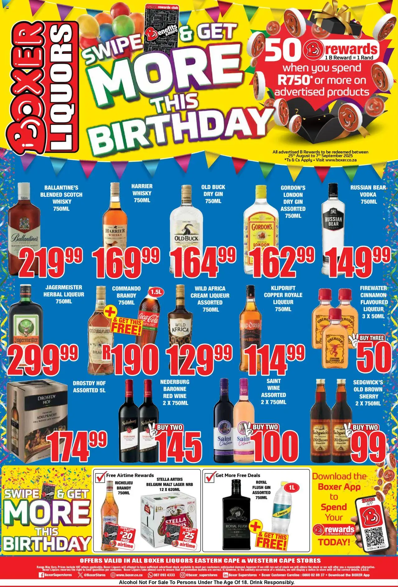 Boxer - Eastern Cape, Western Cape - Liquor Specials │ valid from 11.08.2025 | Page: 2 | Products: Brandy, Cream, Vodka, Stock