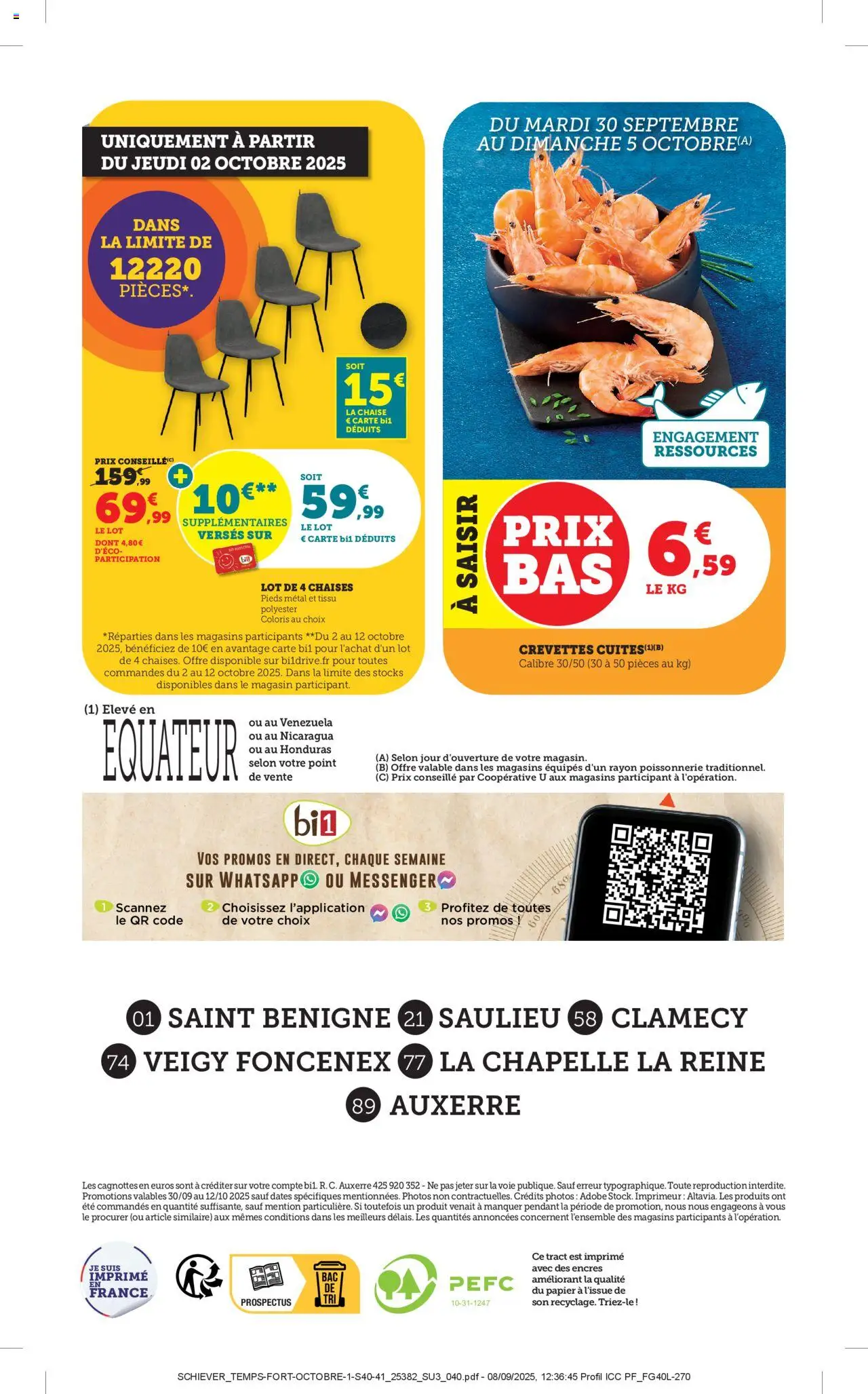{H1} | Page: 40 | Produits: Poissonnerie, Crevettes, Chaise