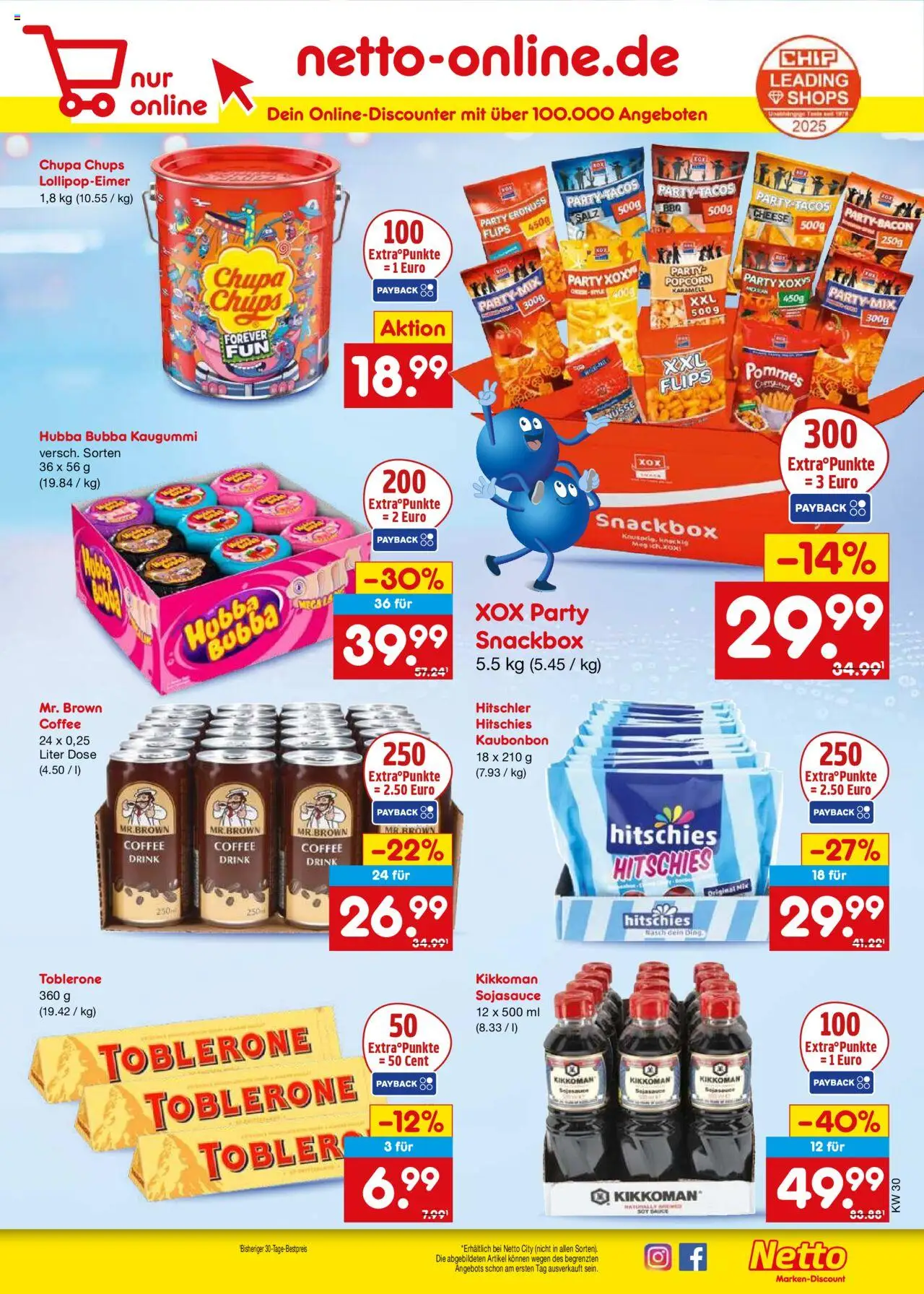 Netto Marken-Discount Prospekt 	 - gültig ab dem 21.07.2025 | Seite: 25 | Produkte: Pommes, Salz, Nüsse