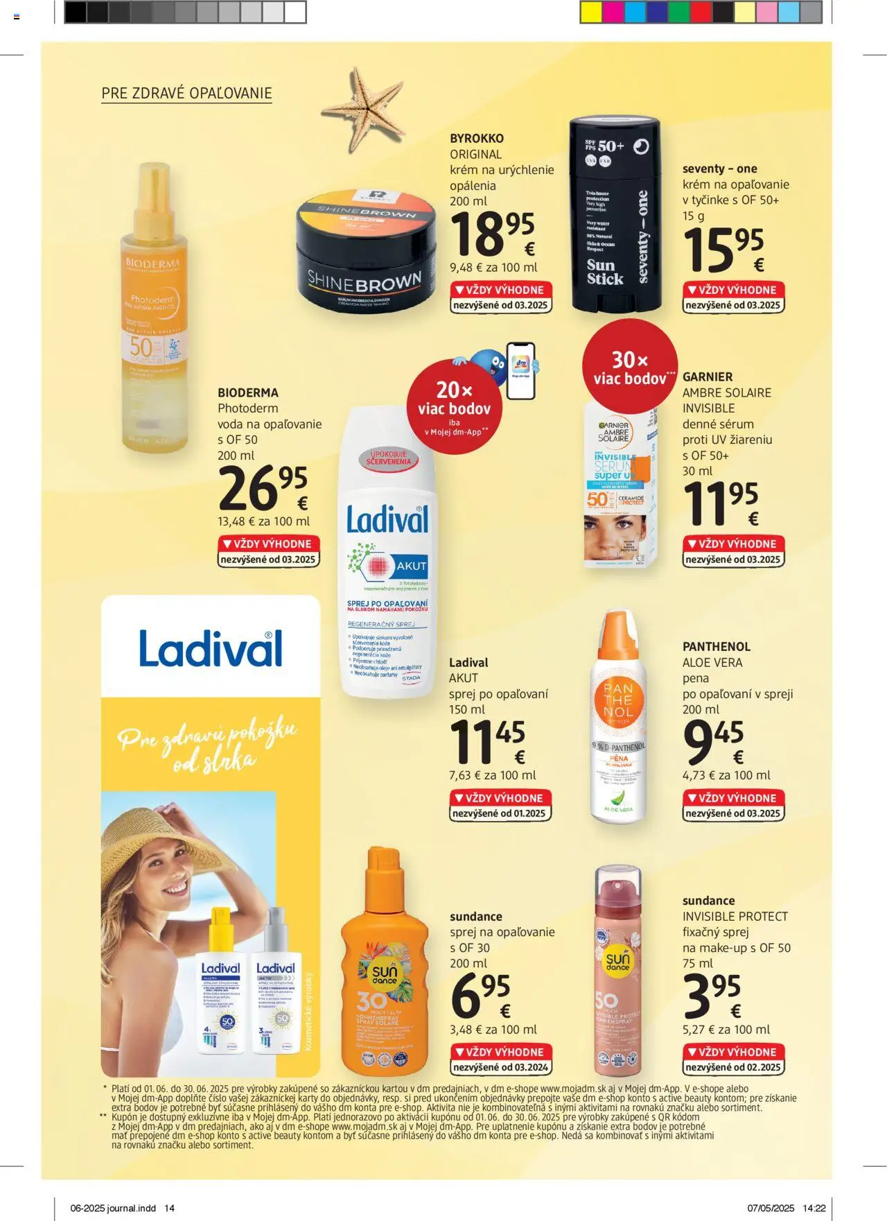 dm drogerie Journal Jún 2025 │ platný od 01.06.2025 | Strana: 14 | Produkty: Krém, Bioderma, Voda