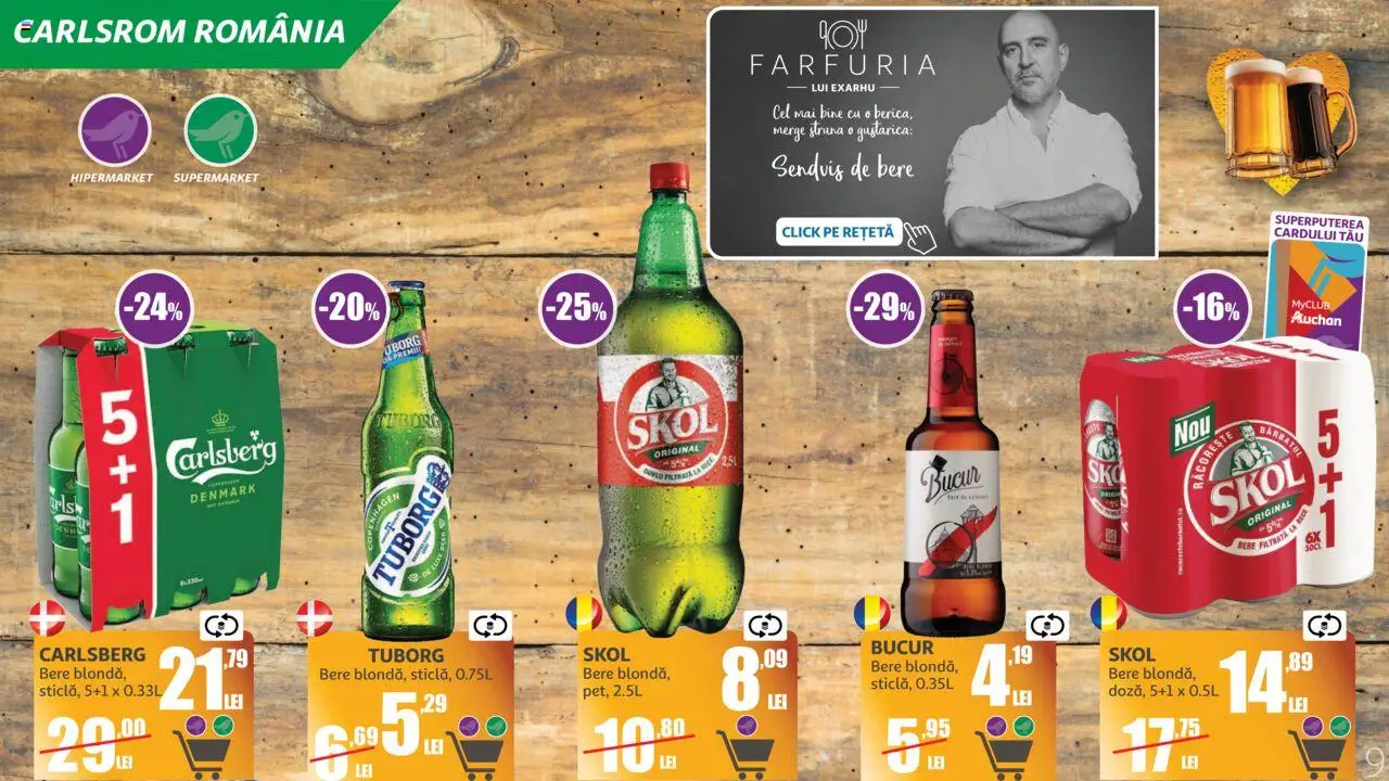 Auchan catalog - Marelui Târg de Bere – valabil de la 11.06.2025 | Pagină: 9 | Produse: Bere
