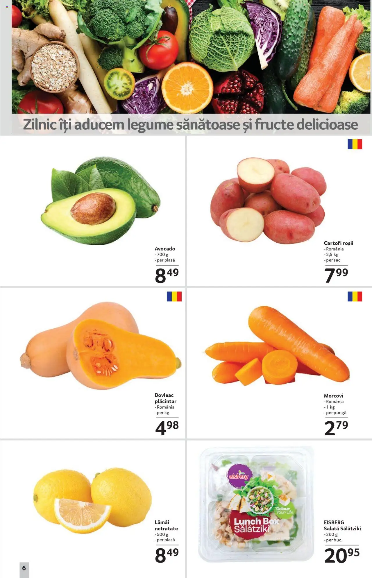 Catalog Selgros - Sibiu – valabil de la 22.08.2025 | Pagină: 6 | Produse: Morcovi, Cartofi, Legume, Fructe