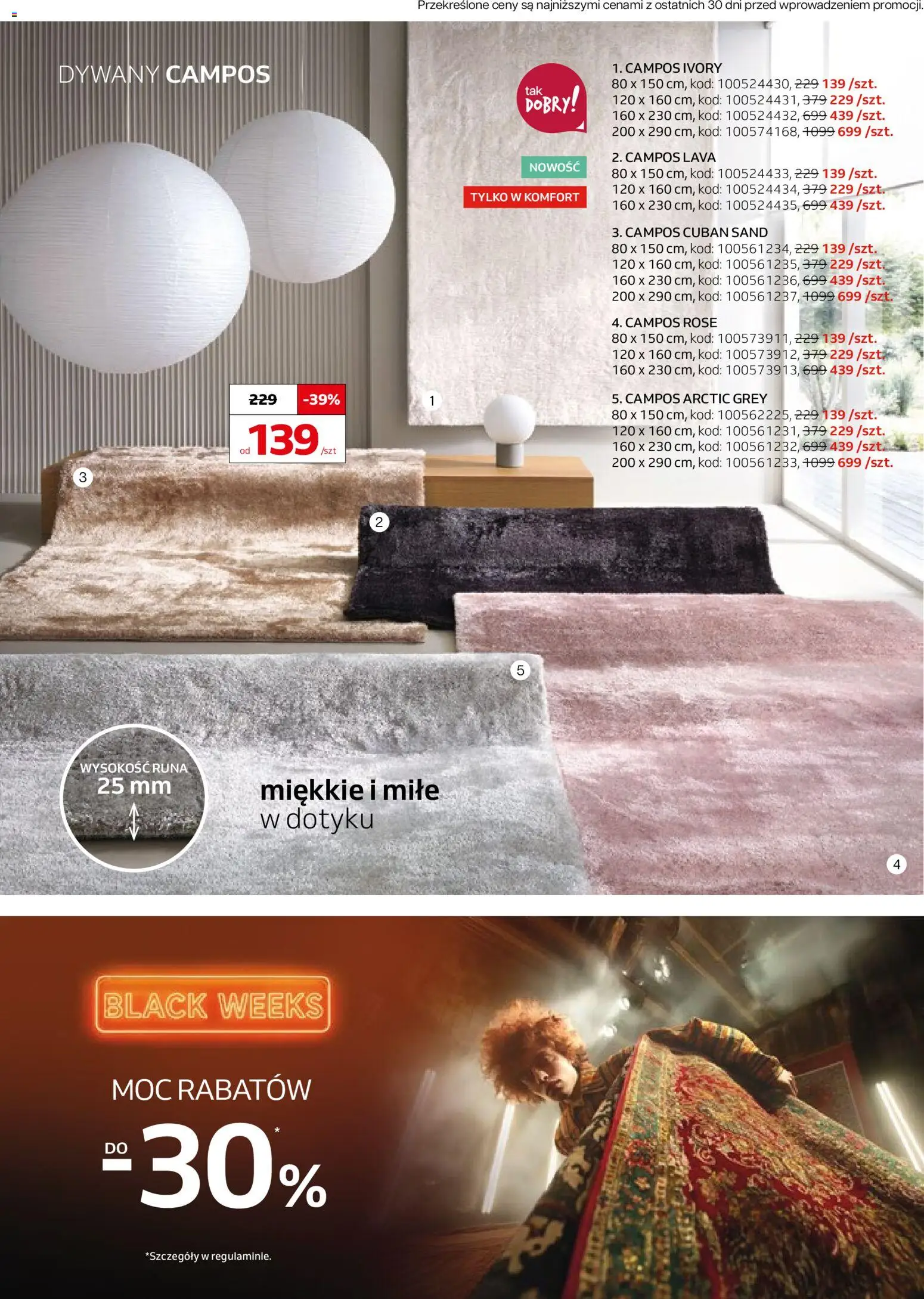 Komfort Black Friday od 29.10.2025 | Strona: 10 | Produkty: Dywany