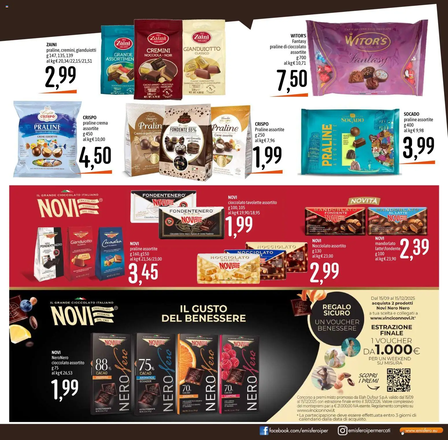 Volantino Emisfero del 13.11.2025 | Pagina: 21 | Prodotti: Cioccolato, Latte, Data, Cacao
