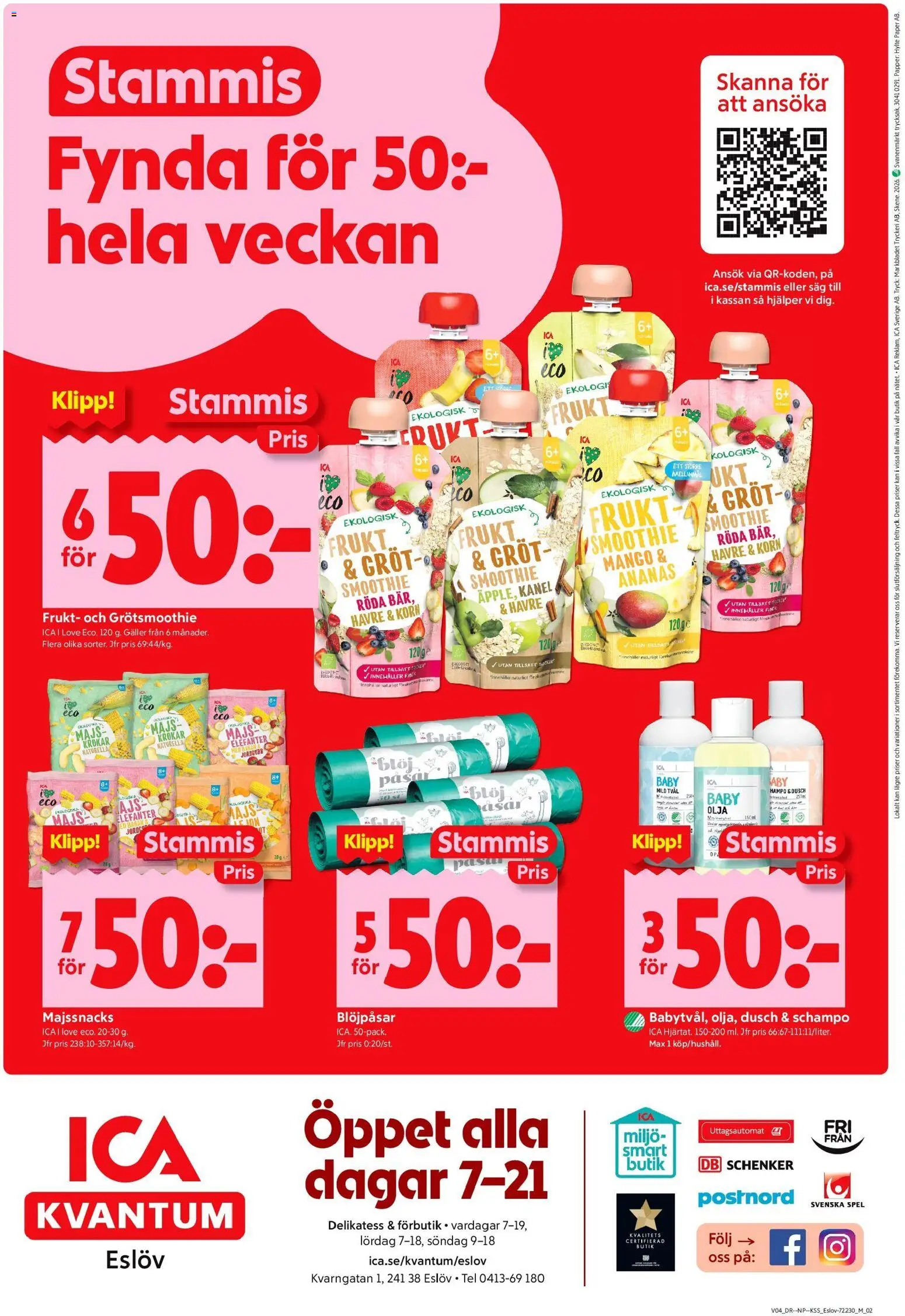 ICA Kvantum reklamblad aktuell från 19.01.2026 | Sida: 10 | Produkter: Schampo, Såg, Galler, Mango