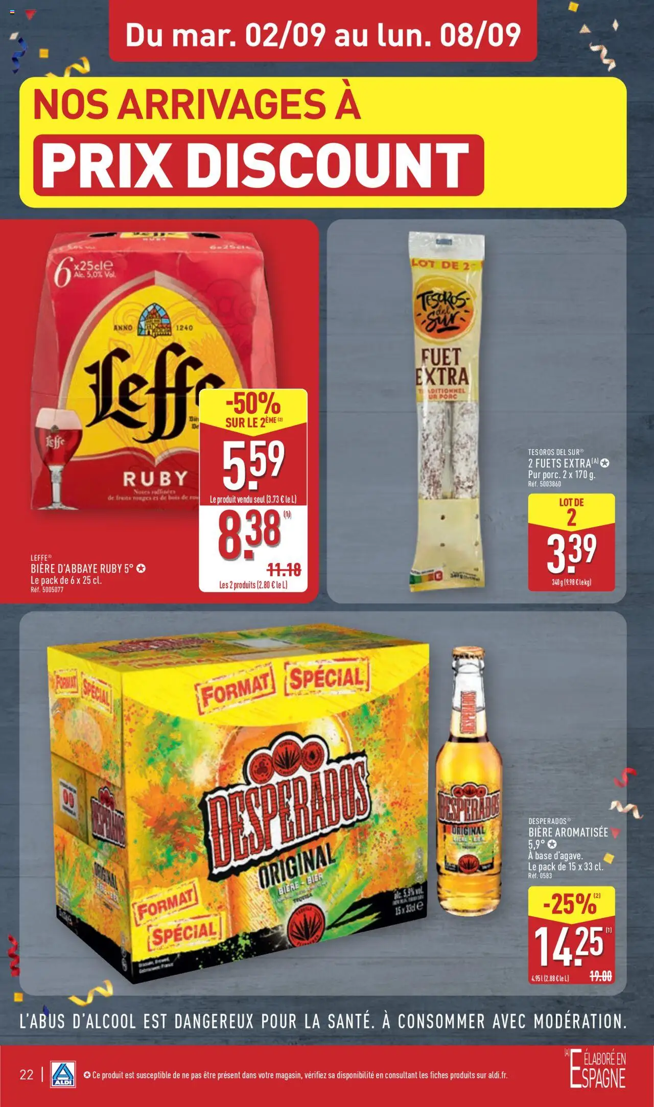  | Page: 25 | Produits: Desperados, Base, Bière, Porc