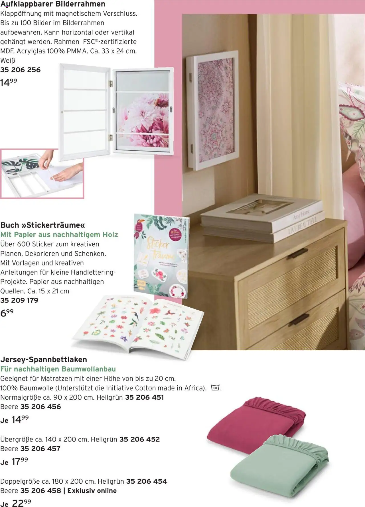 Prospekt Tchibo Sommerträume für zuhause - gültig ab dem 06.08.2025 | Seite: 20 | Produkte: Bilder, Bilderrahmen
