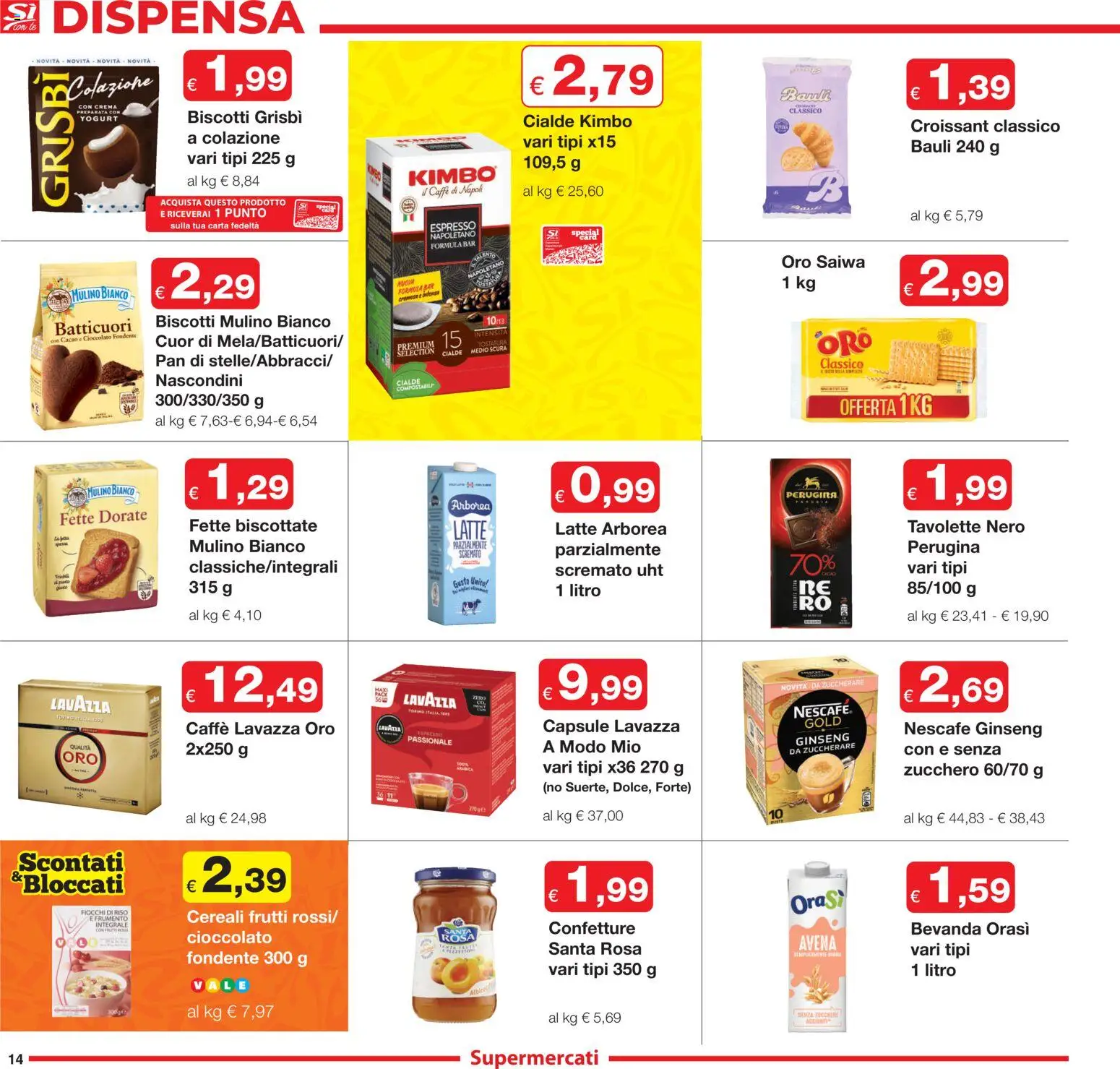 Volantino Sì con Te del 27.11.2025 | Pagina: 14 | Prodotti: Riso, Cereali, Latte, Cacao