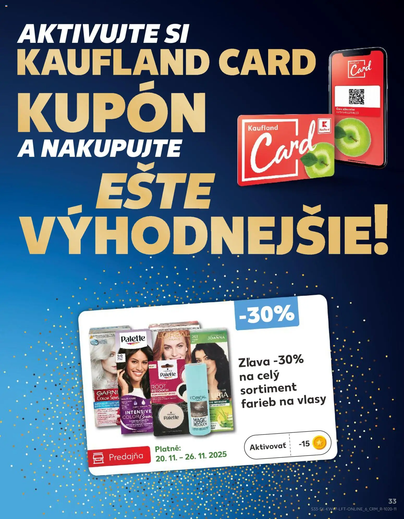 Kaufland SK akciós ujság - amely érvényes a következő dátumtól: 20.11.2025 | Oldal: 33