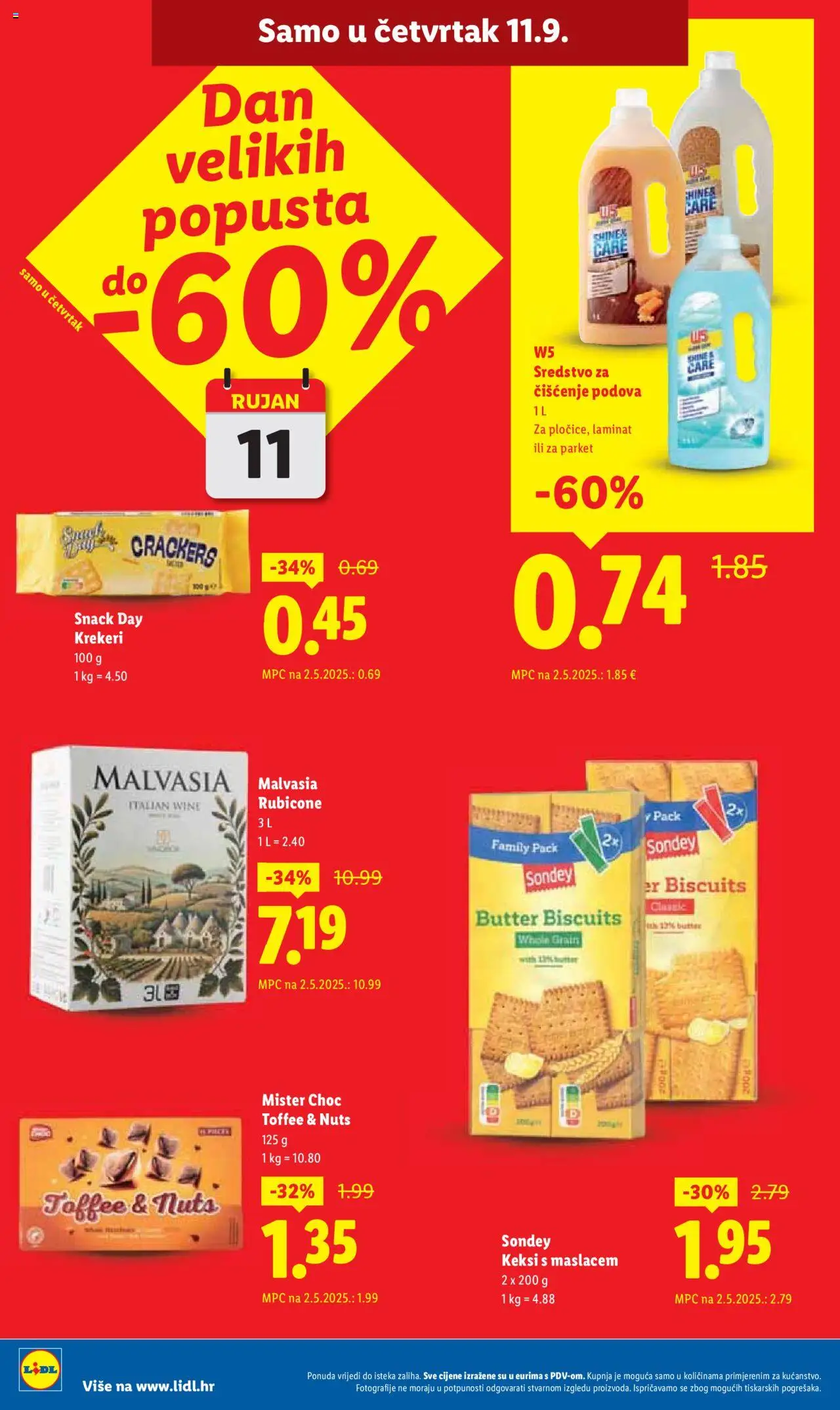 Lidl katalog | vrijedi od 08.09.2025 | Stranica: 62 | Proizvodi: Keksi, Sredstvo za čišćenje podova, Laminat, Krekeri