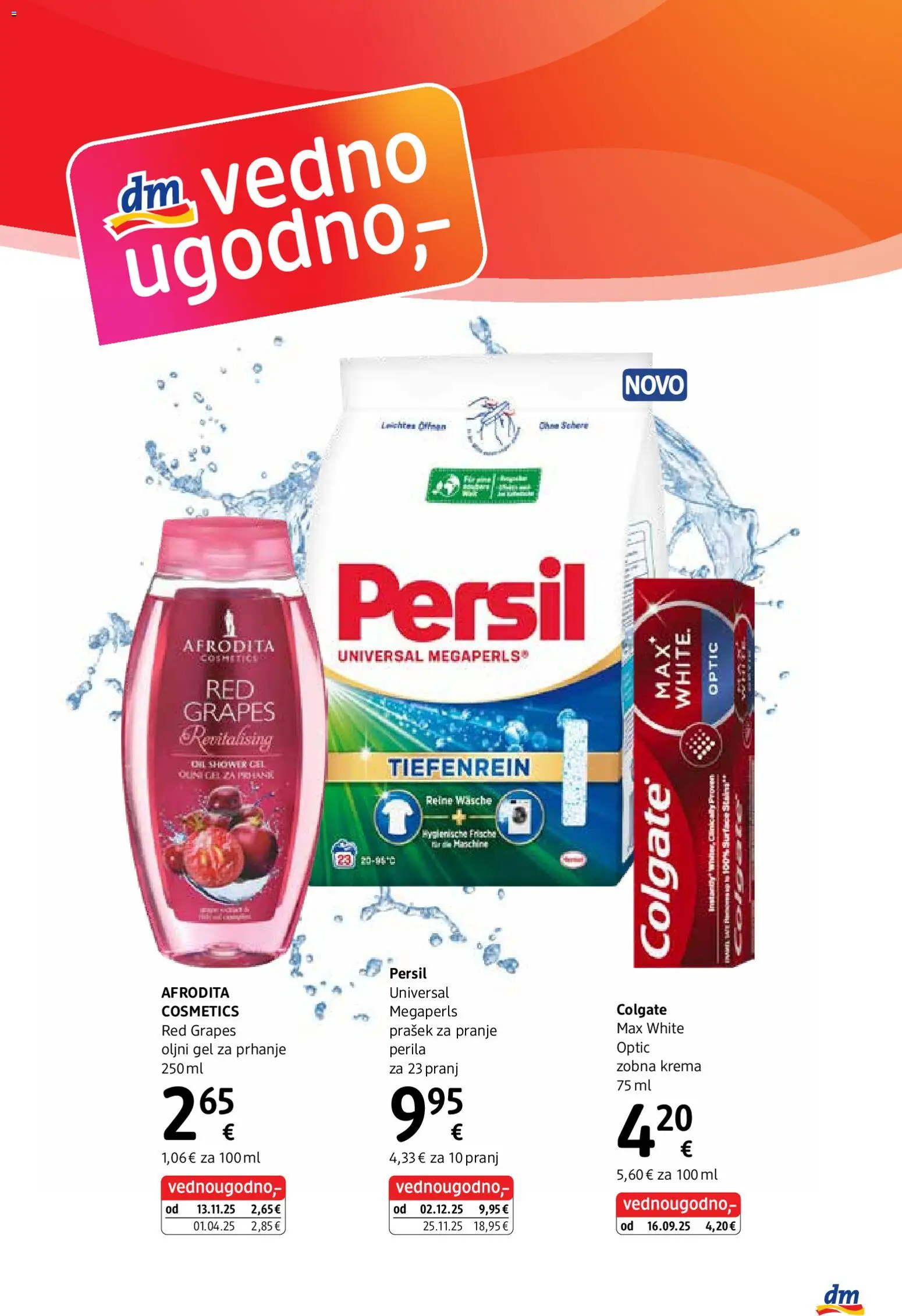 Novi DM Drogerie Markt katalog ponudbe – veljaven od 05.01.2026 | Stran: 3 | Izdelki: Gel za prhanje, Prašek, Krema