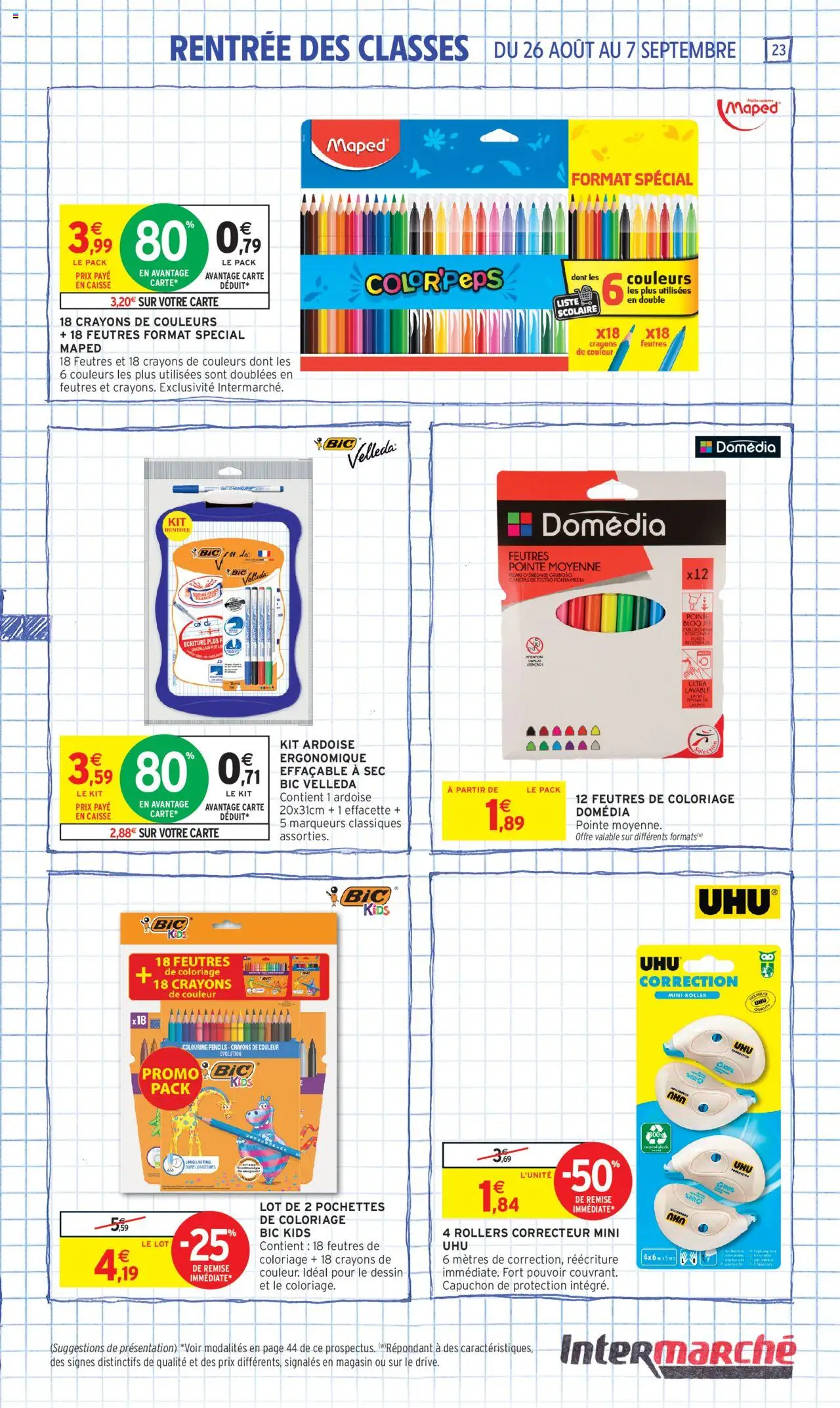  | Page: 23 | Produits: Rollers, Correcteur, Crayons de couleur