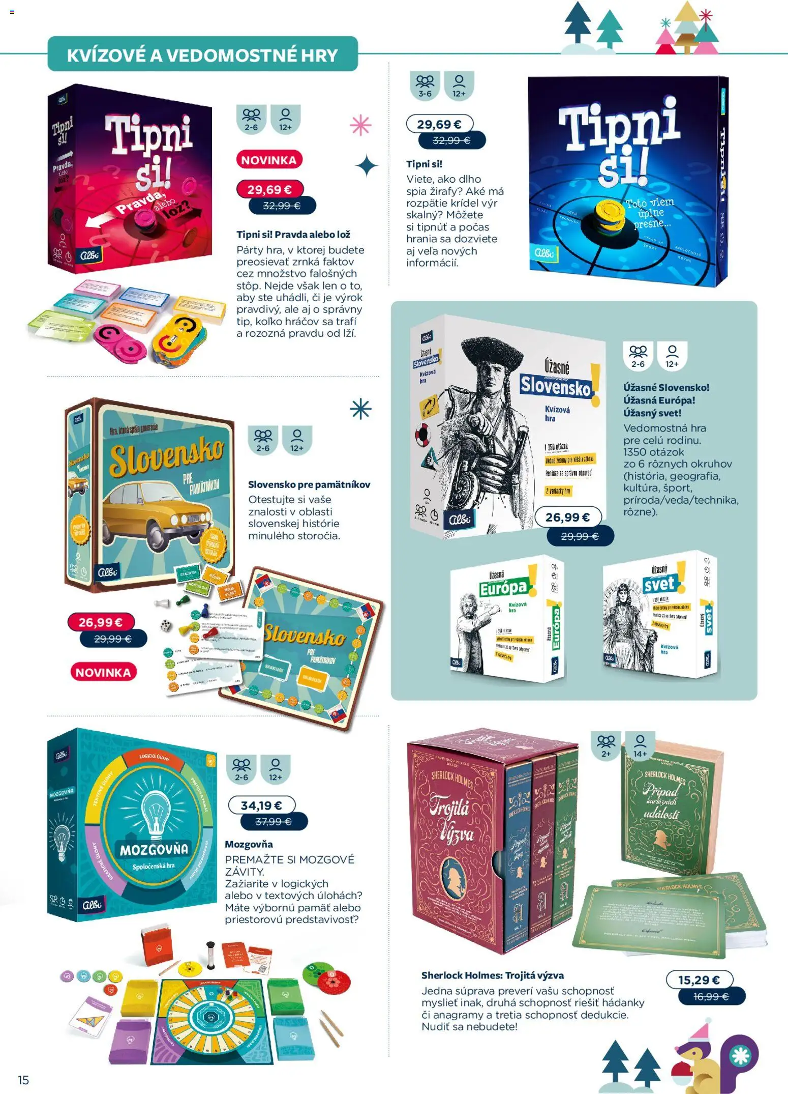 Nové Albi akcie – leták je platný od 02.11.2025 | Strana: 15 | Produkty: Hra