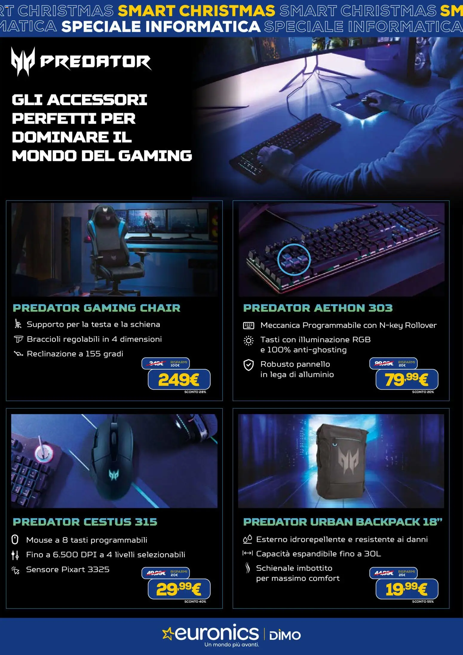 Volantino Euronics del 02.12.2025 | Pagina: 12 | Prodotti: Braccioli, Mouse, Alluminio