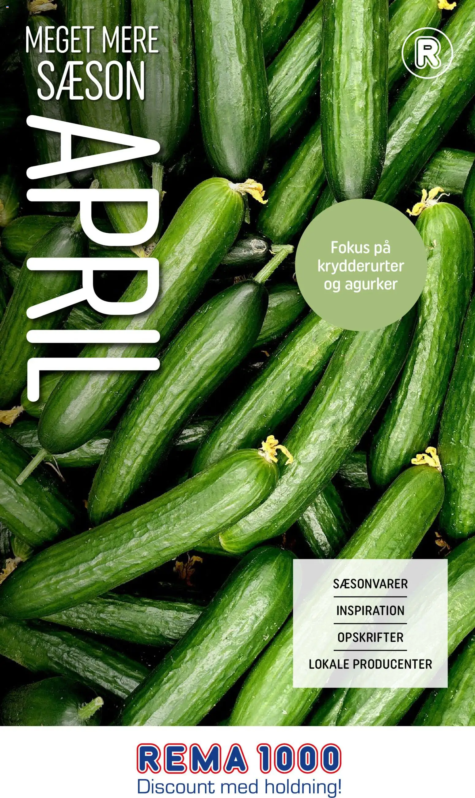 Rema 1000 tilbudsavis – gyldig fra 31.03.2026 | Side: 1 | Produkter: Agurker
