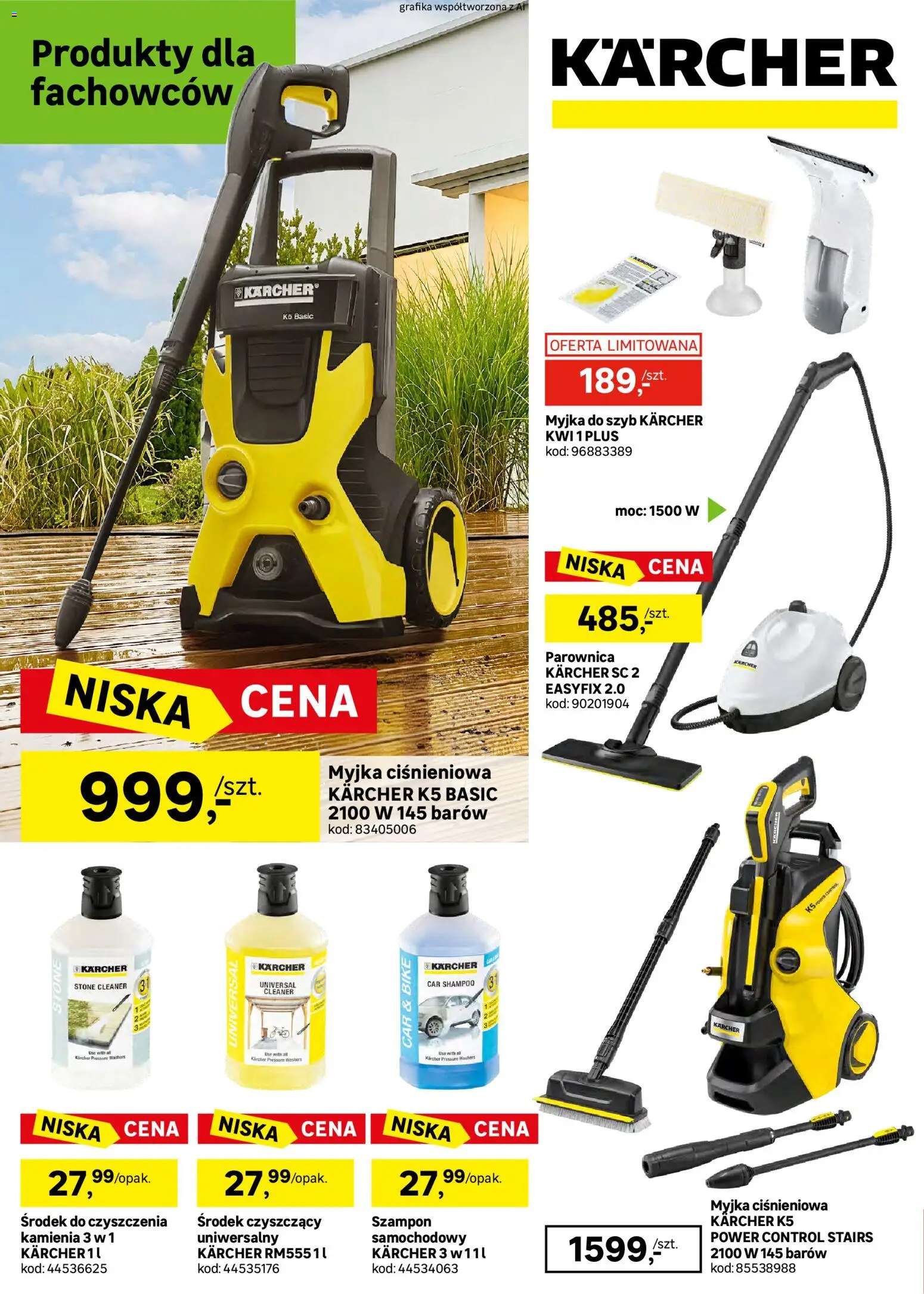 Leroy Merlin gazetka od 22.04.2026 | Strona: 8 | Produkty: Cleaner, Parownica, Szampon