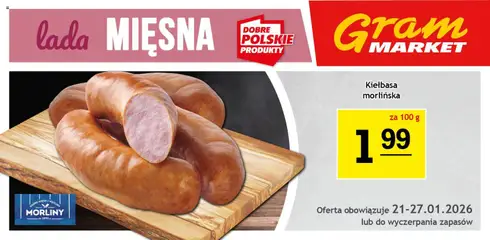 Pogląd oferty "Gram Market Gazetka - Lada Mięsna" - ważna od 21.01.2026