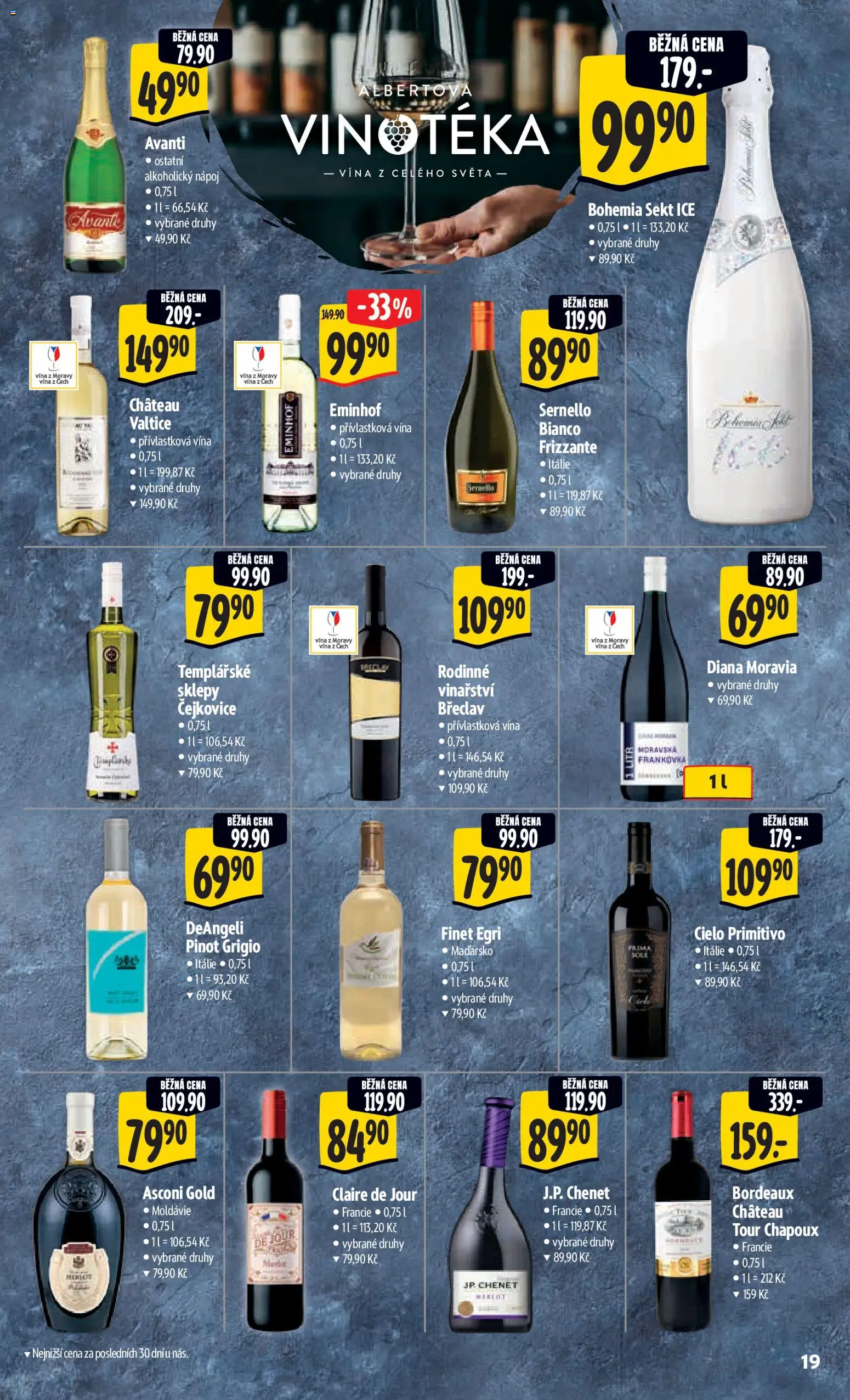 Albert leták - Hypermarket od 22.04.2026 | Strana: 27 | Produkty: Frizzante, Primitivo, Bohemia Sekt Ice, Vinotéka