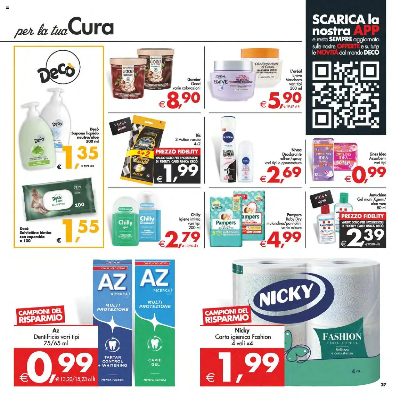 Volantino Decò del 02.09.2025 | Pagina: 31 | Prodotti: Maschera, Rasoio, Menta, Aloe vera