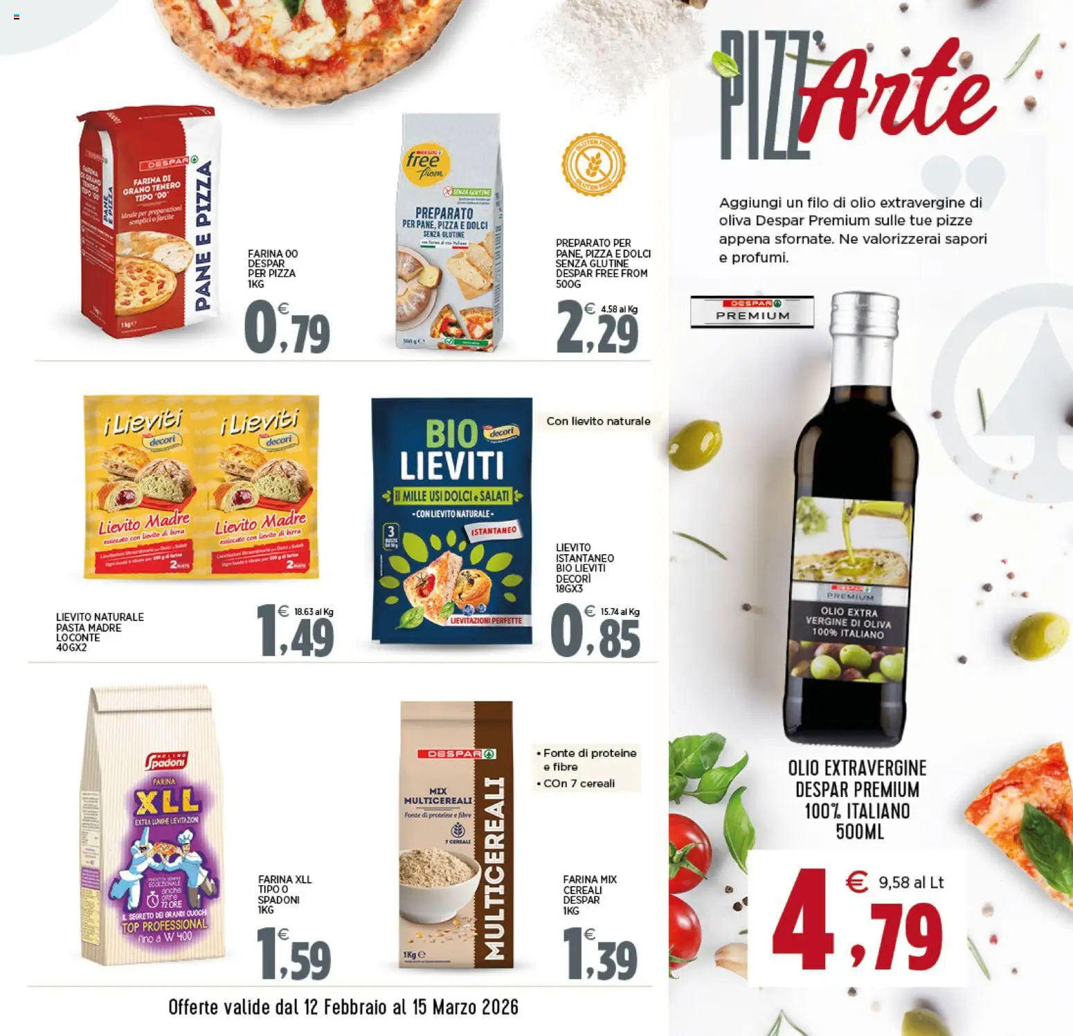 Volantino Interspar del 12.02.2026 | Pagina: 3 | Prodotti: Pizza, Birra, Top, Pasta