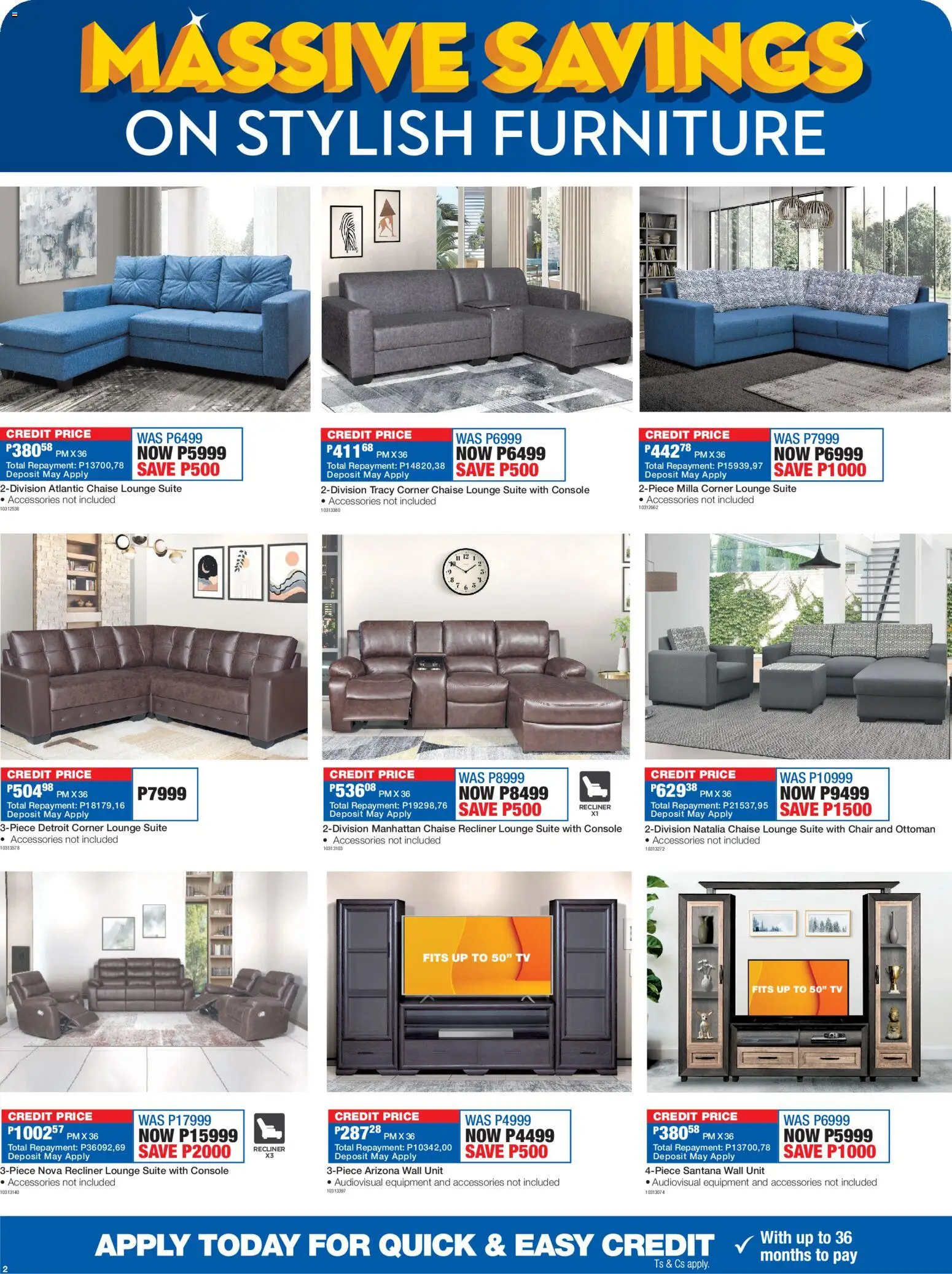 New OK Furniture catalogue – valid from 16.02.2026 | Page: 2 | Products: TV, Chair, Lounge suite, Ottoman