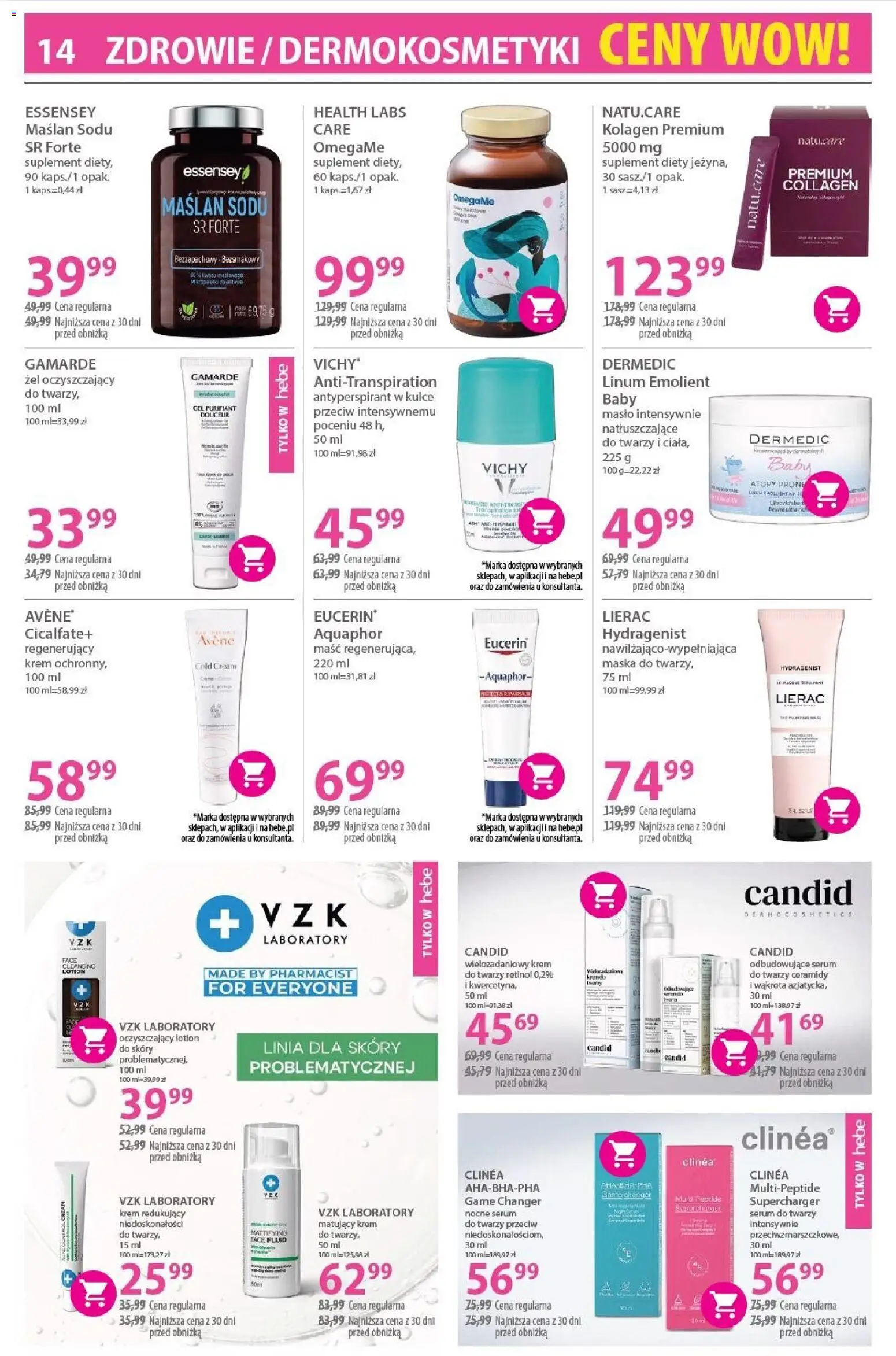 Hebe Gazetka od 16.01.2026 | Strona: 14 | Produkty: Masło, Maska, Krem, Lotion