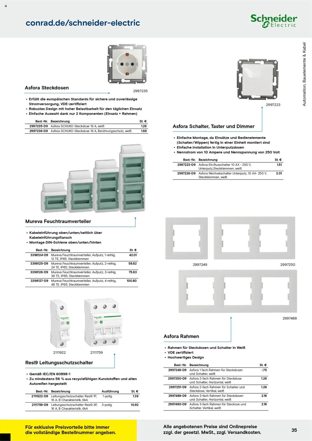 Conrad - Markenkatalog - gültig ab dem 25.08.2025 | Seite: 37 | Produkte: Kabel, Steckdose