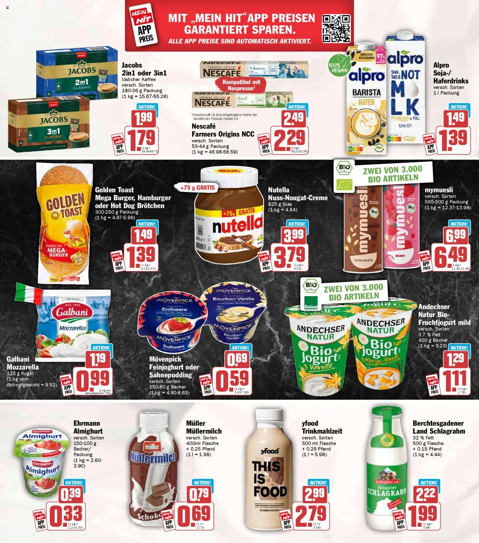 HIT Prospekt 	 – gültig ab 20.04.2026 | Seite: 17 | Produkte: Burger, Nutella, YFood, Bourbon