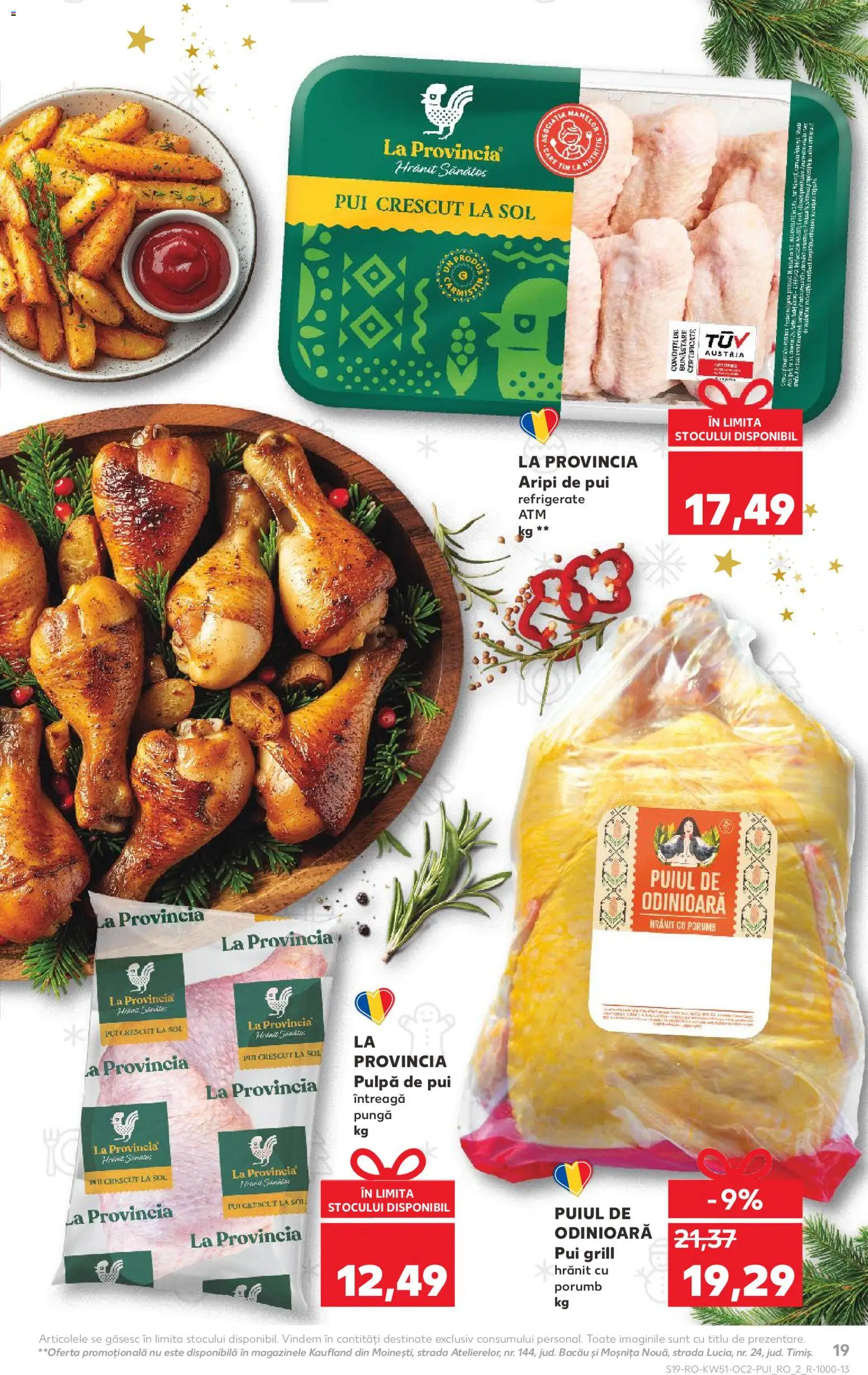 Kaufland RO akciós ujság - amely érvényes a következő dátumtól: 17.12.2025 | Oldal: 19 | Termékek: Grill