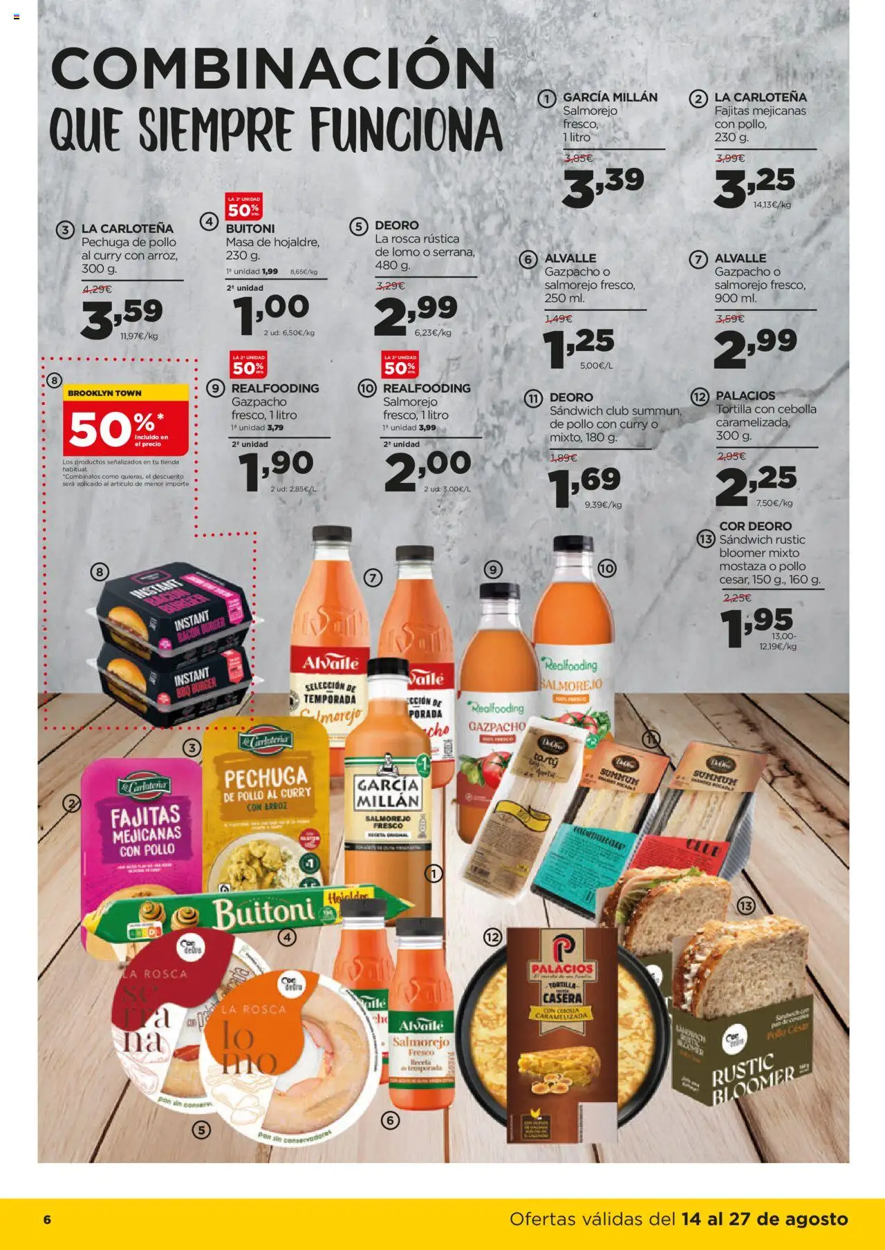 Alimerka folleto Castilla y León │ válido desde el 14.08.2025 | Página: 6 | Productos: Arroz, Παγωμένο τσάι, Gazpacho