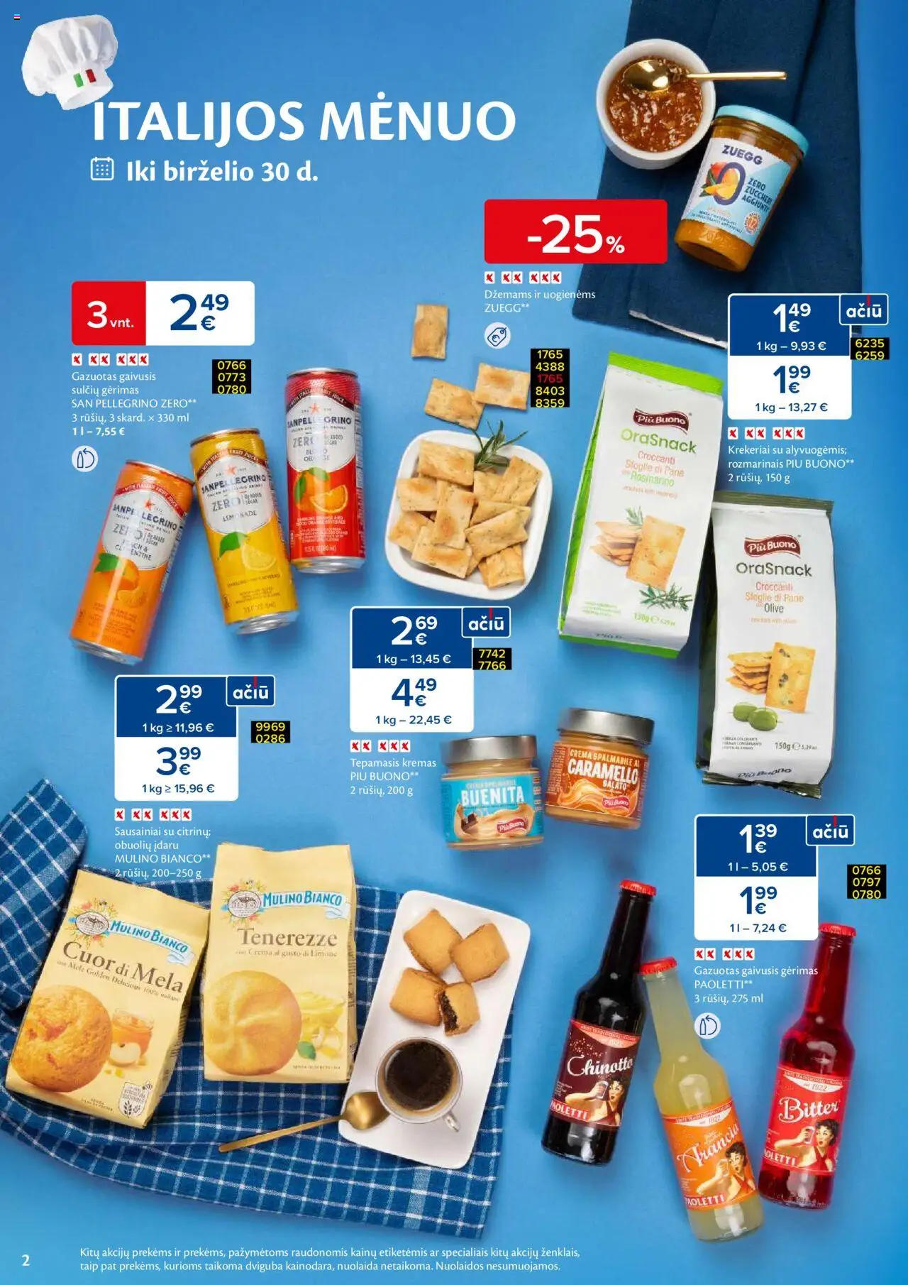 MAXIMA leidinys│galioja nuo 24.06.2025 | Puslapis: 2 | Prekių: Sausainiai, Gaivusis gėrimas, Kremas