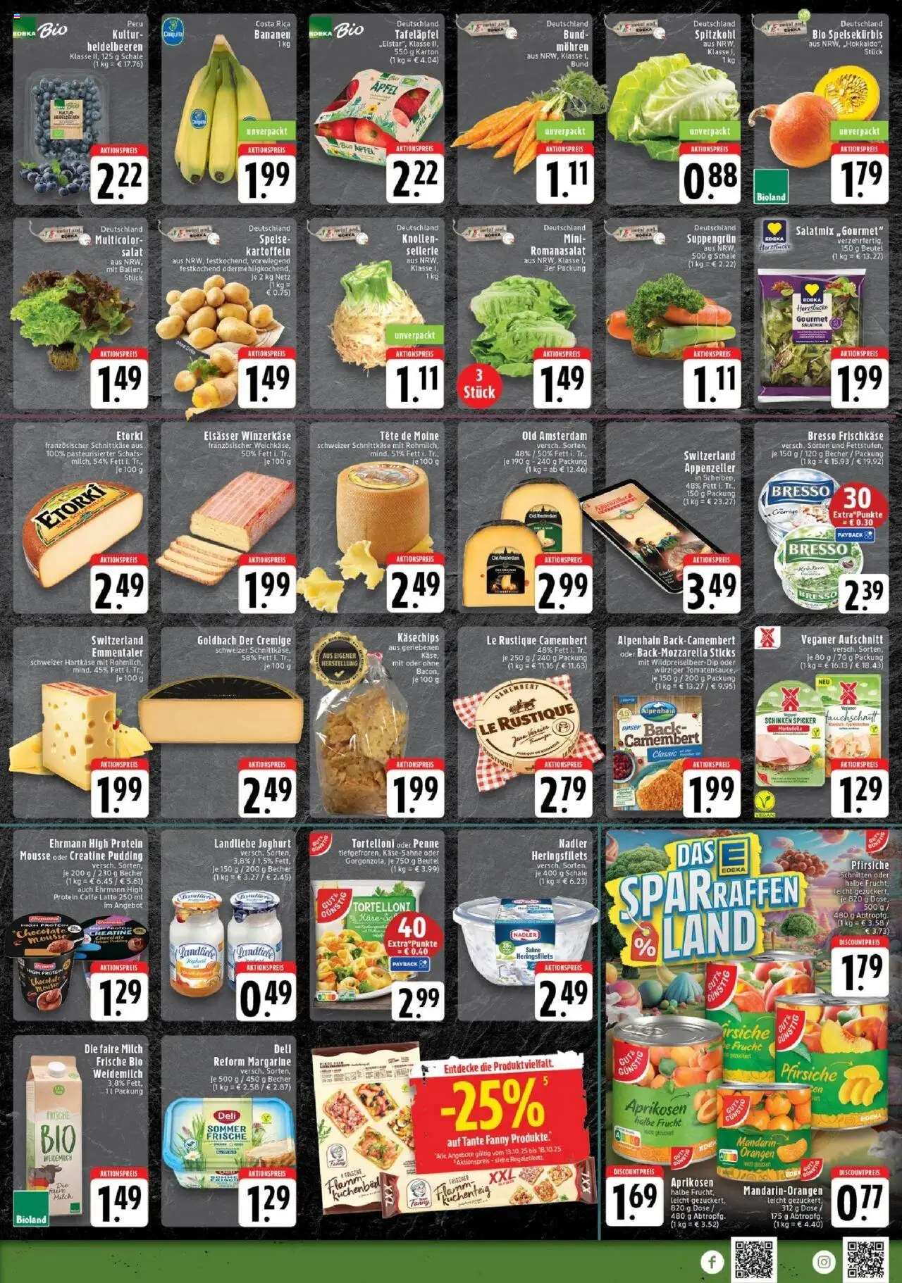 Edeka prospekt Mönchengladbach	 – gültig ab 13.10.2025 | Seite: 5 | Produkte: Äpfel, Bananen, Landliebe joghurt, Salat