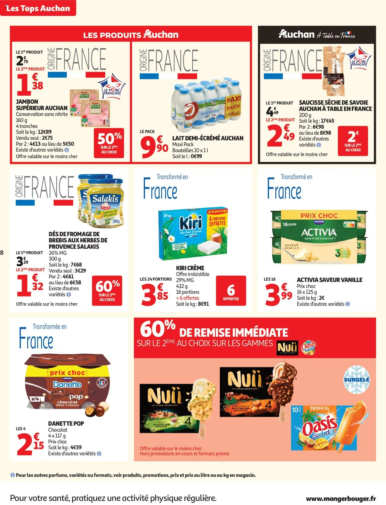 {H1} | Page: 8 | Produits: Table, Lait, Chocolat, Porc