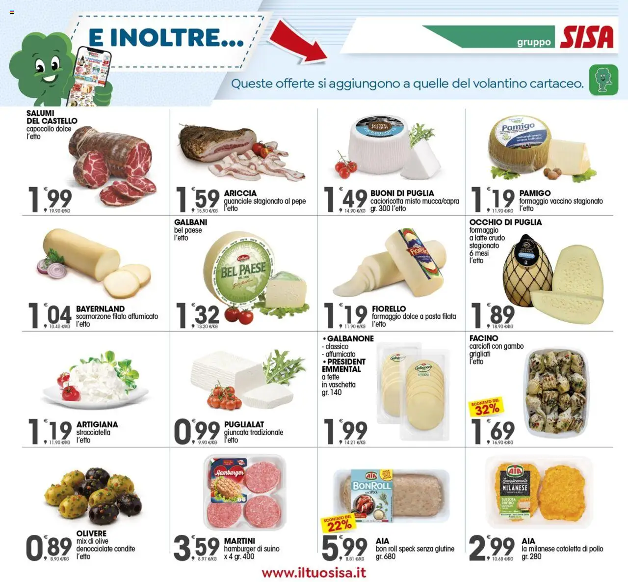 Volantino SISA del 03.10.2025 | Pagina: 10 | Prodotti: Speck, Pepe, Carciofi, Guanciale