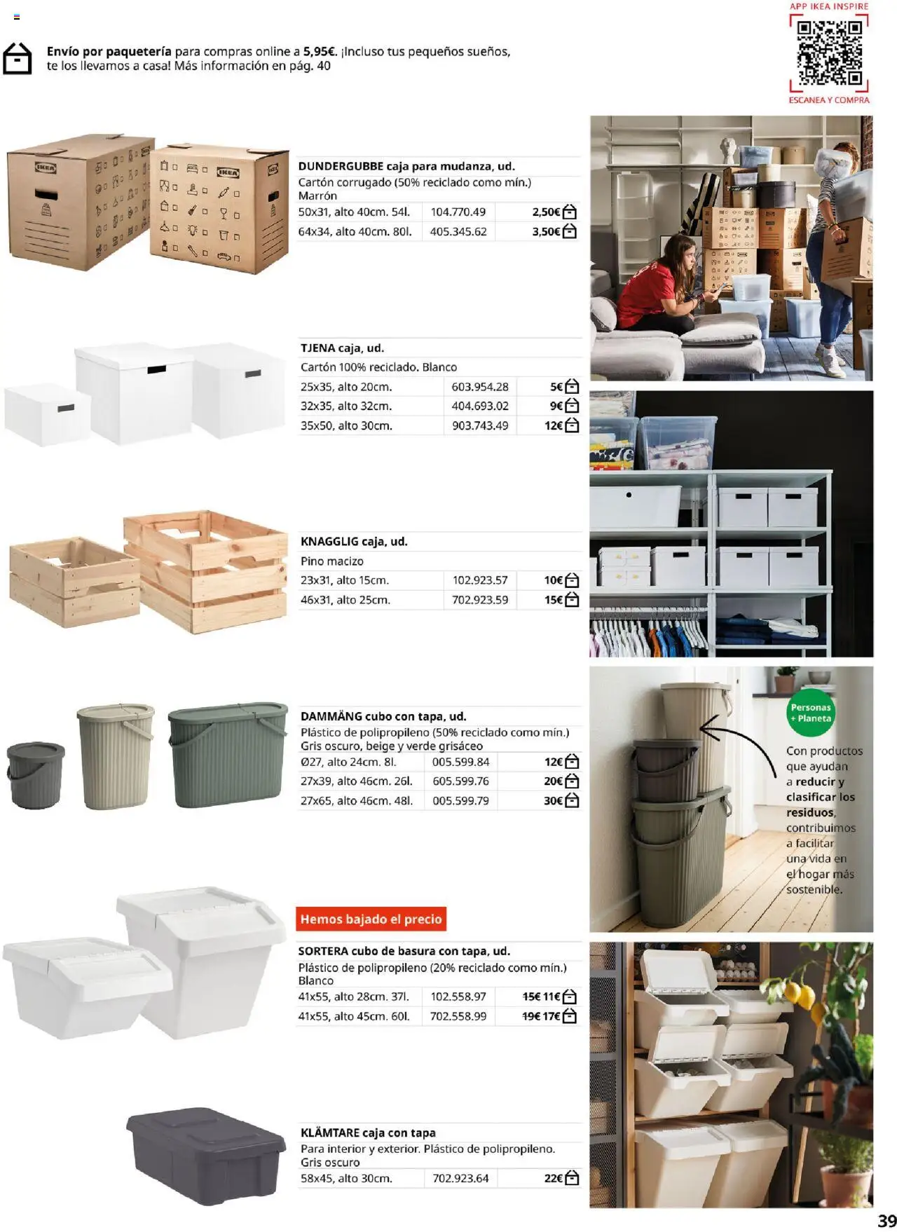 Catálogo IKEA Almacenaje secundario │ válido desde el 04.02.2025 | Página: 39 | Productos: Té, Caja
