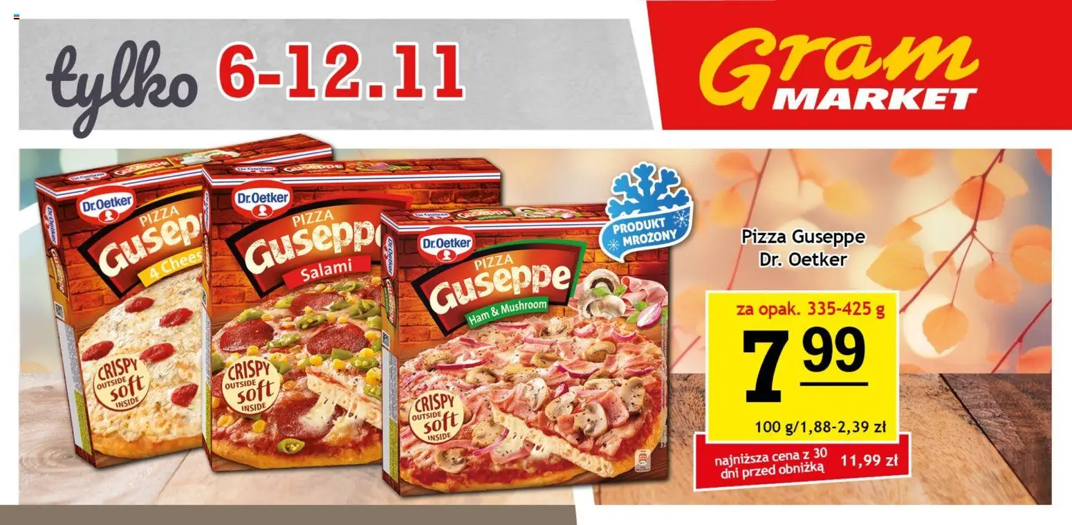 Gram Market Gazetka - Billboard od 06.11.2025 | Strona: 1 | Produkty: Salami, Pizza
