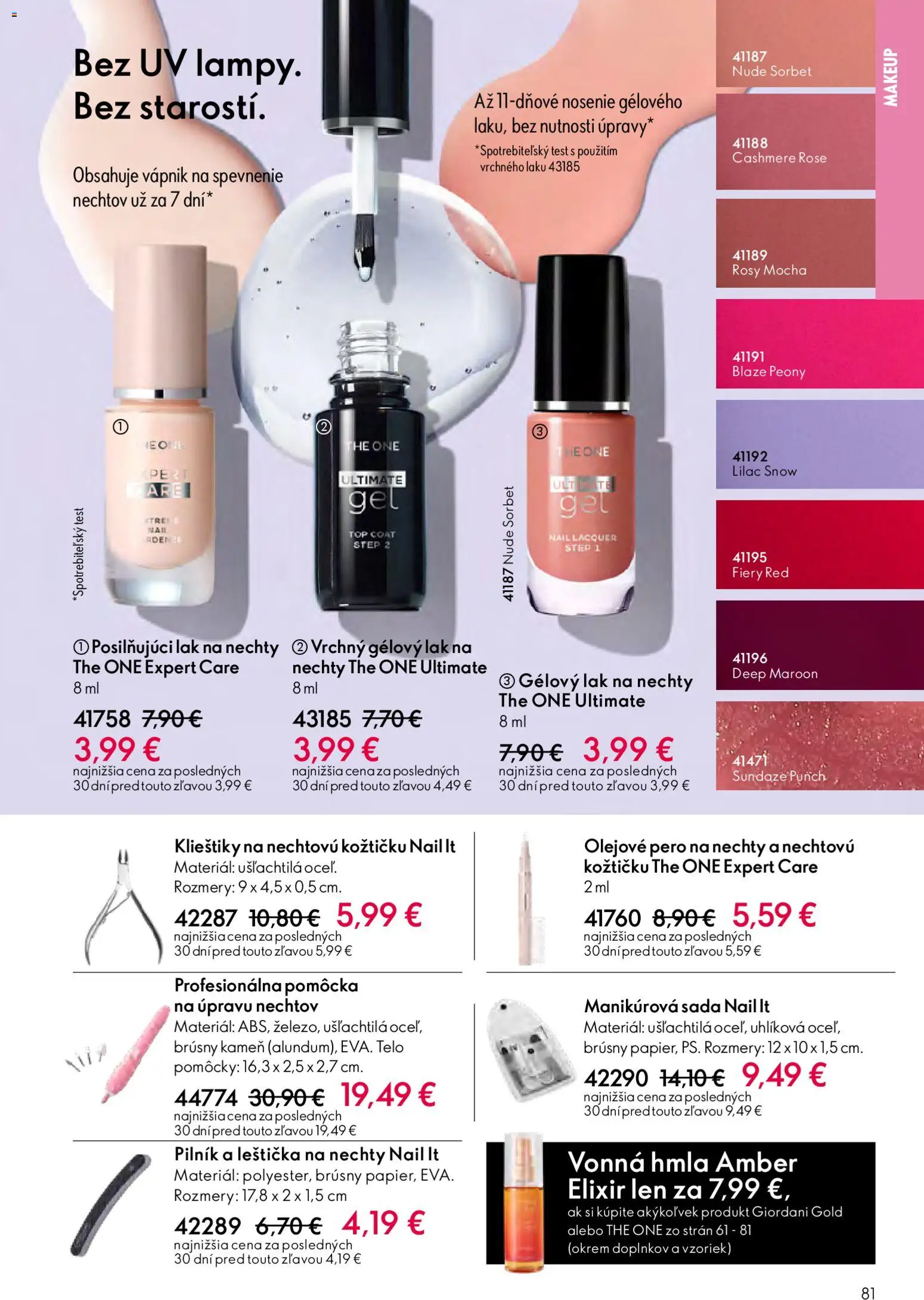 Nové Oriflame akcie – leták je platný od 04.03.2026 | Strana: 81 | Produkty: Sorbet, Pero, Lak na nechty