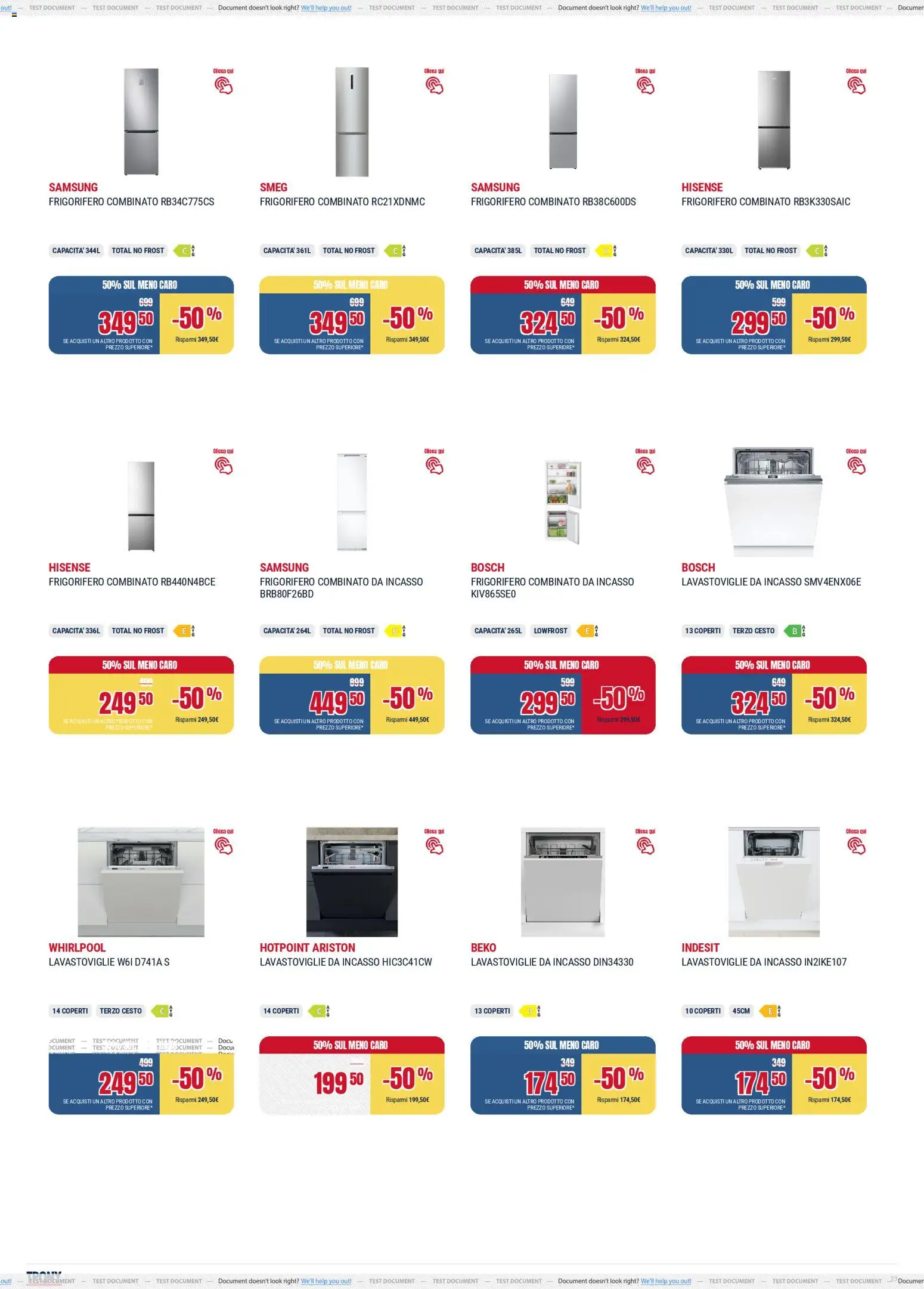 Volantino Trony del 04.12.2025 | Pagina: 23 | Prodotti: Lavastoviglie da incasso, Lavastoviglie, Frigorifero, Frigorifero combinato