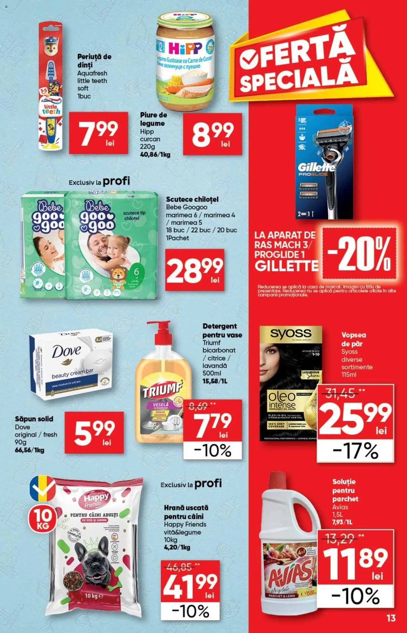 Noul catalog Profi – valabil de la 26.11.2025 | Pagină: 13 | Produse: Săpun solid, Săpun, Detergent, Legume