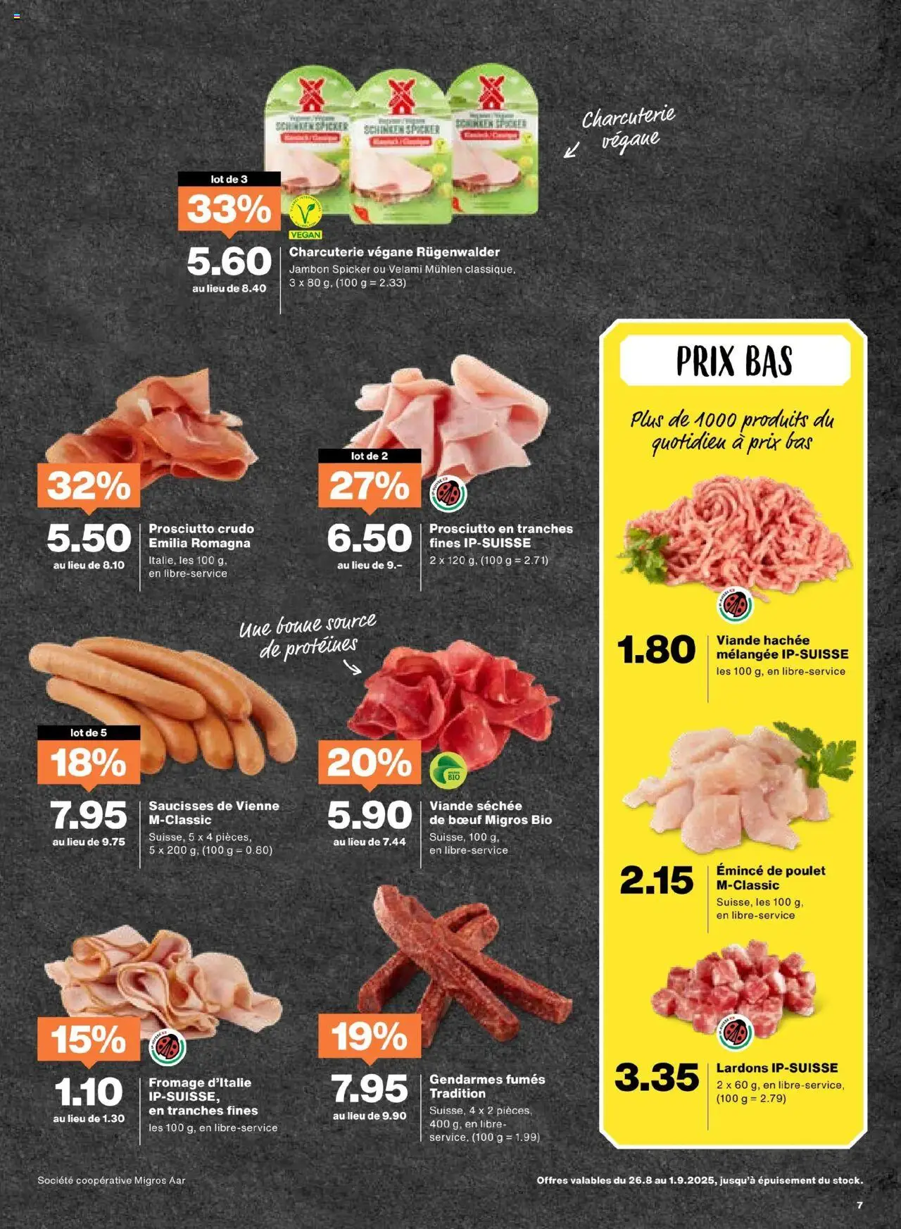 Migros Aktionen FR ab 26.08.2025 | Seite: 7 | Produkte: Schinken