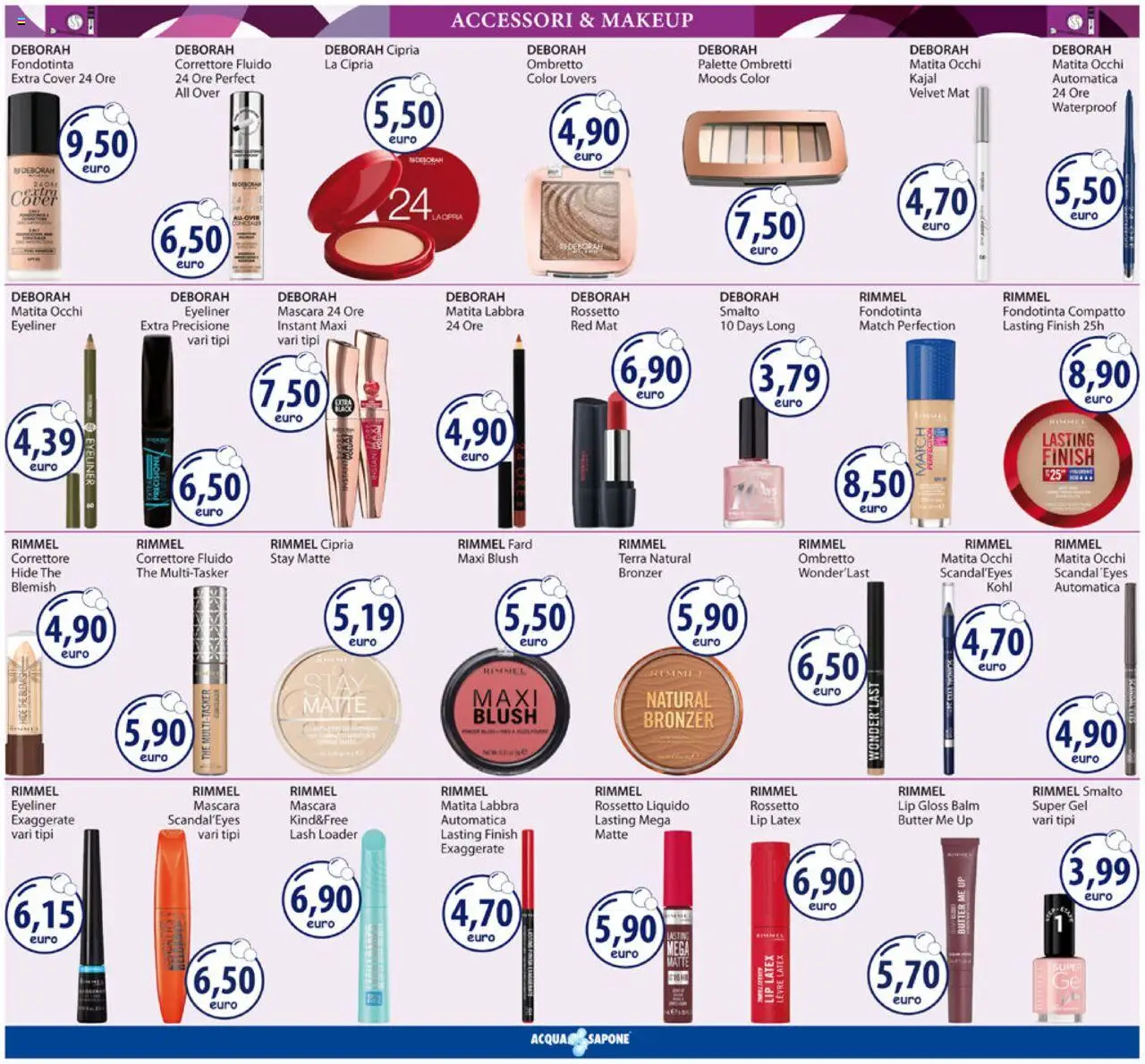 Volantino Acqua e Sapone del 06.10.2025 | Pagina: 4 | Prodotti: Ombretto, The, Correttore, Blush