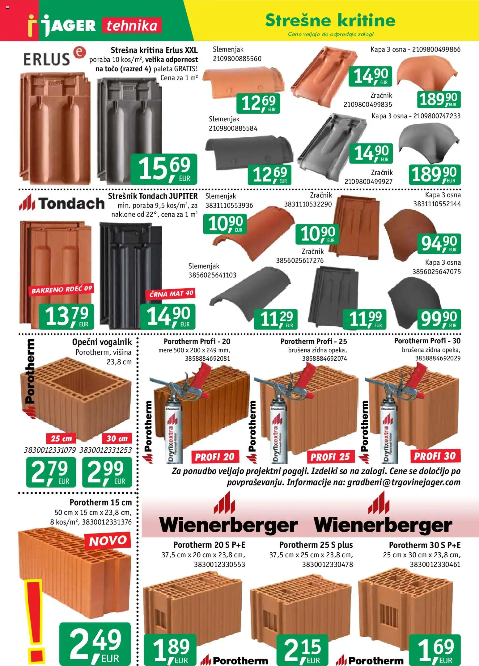 Novi Jager katalog ponudbe – veljaven od 22.04.2026 | Stran: 7 | Izdelki: Kapa