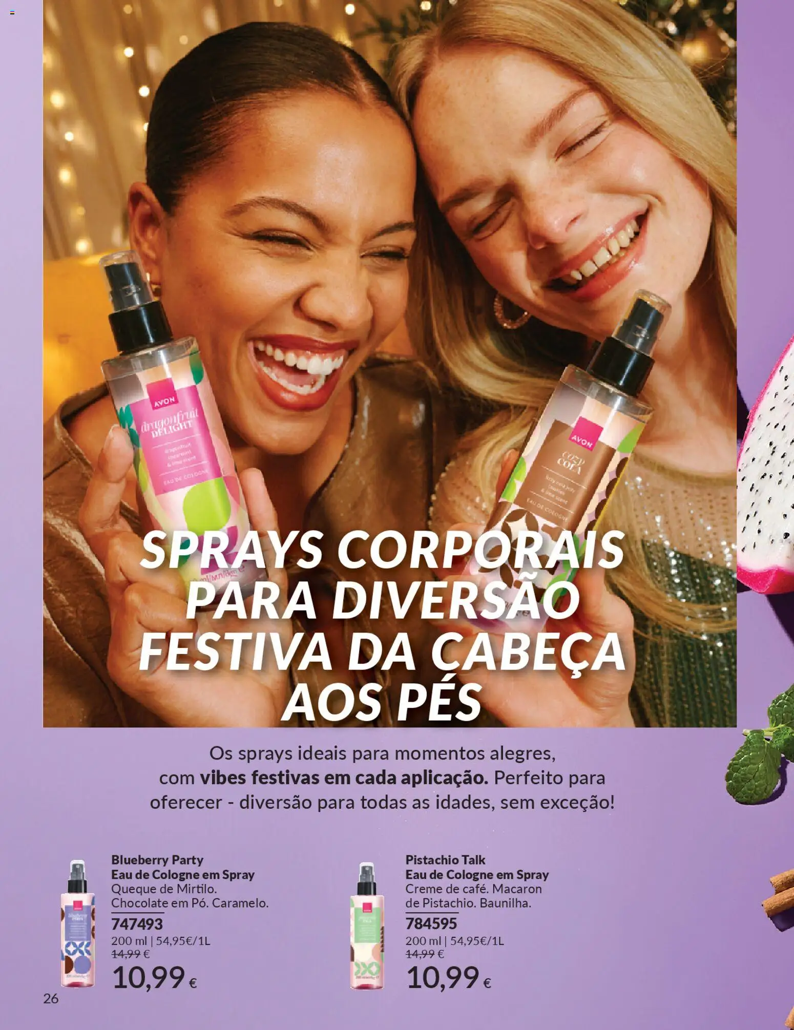 Avon - Um Natal alergre e radiante │ válido de 12.11.2025 | Página: 26 | Produtos: Chocolate, Creme
