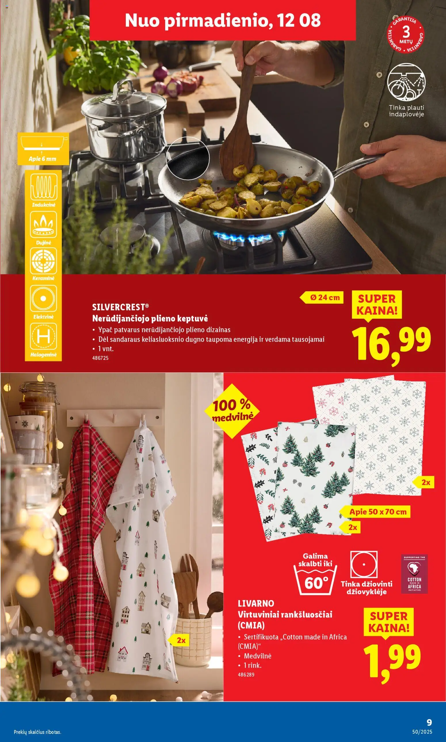 LIDL akcijos nuo 08.12.2025 | Puslapis: 9 | Prekių: Keptuvė
