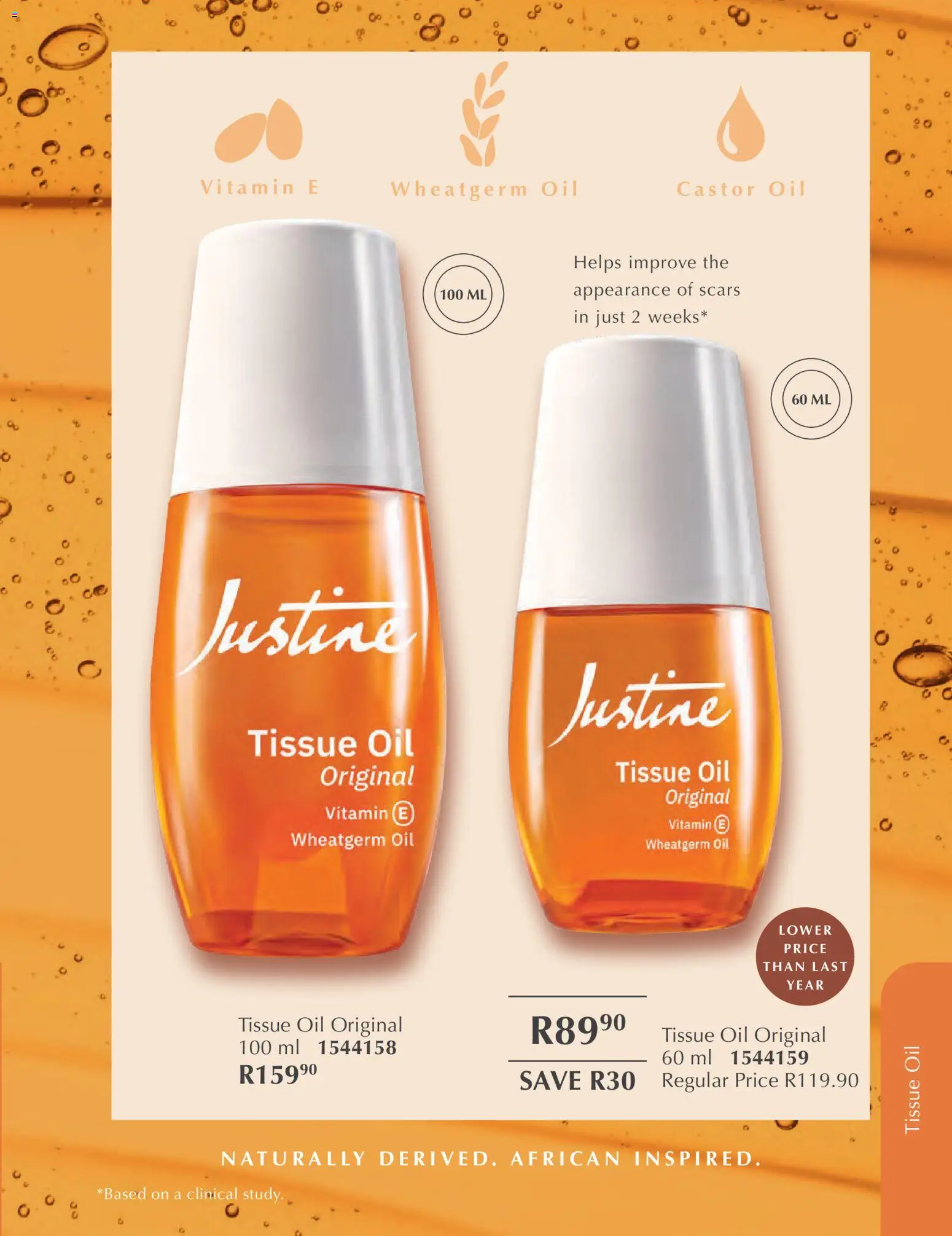 New Justine catalogue – valid from 01.02.2026 | Page: 83 | Products: Tissue oil, Oil