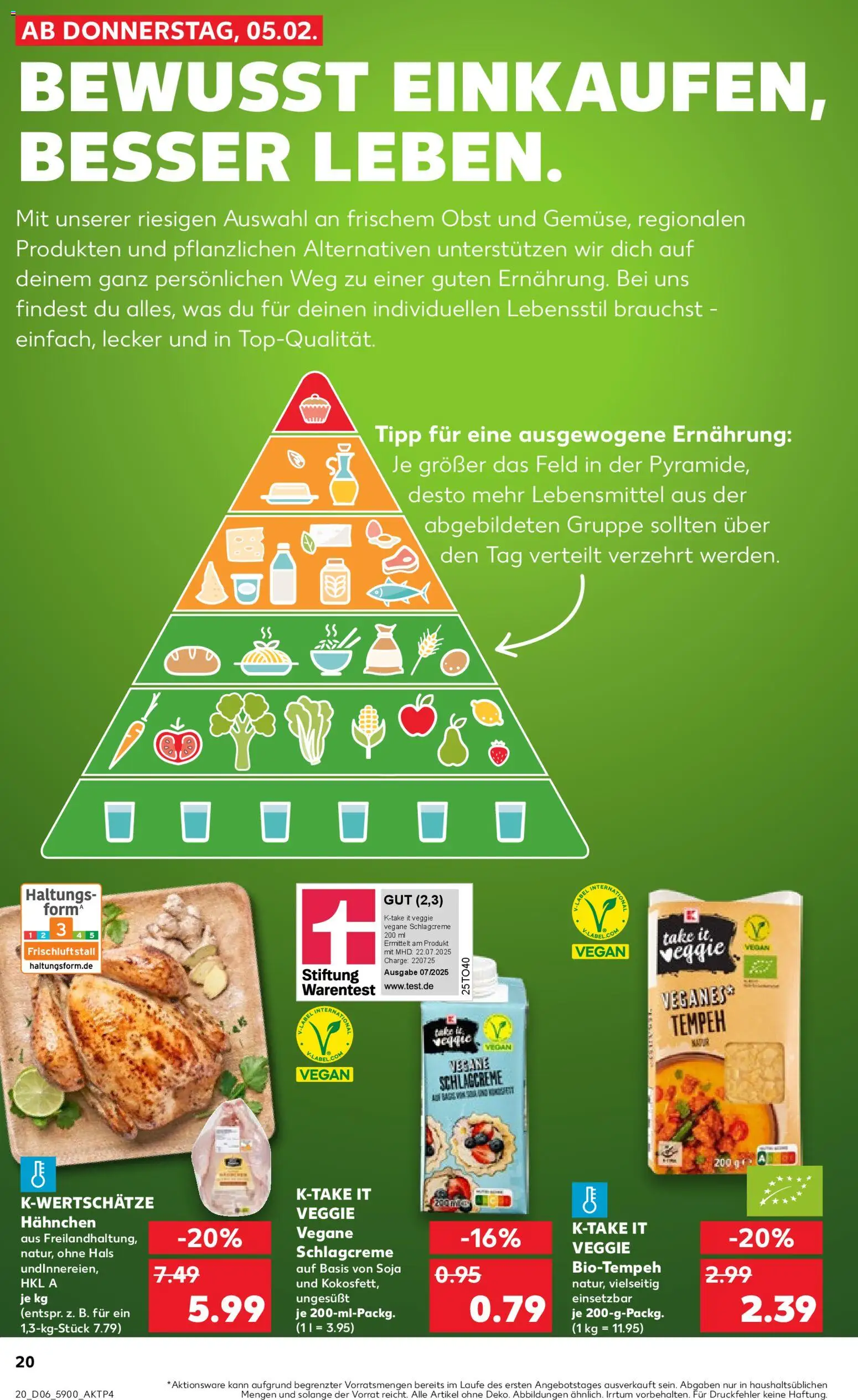 Kaufland prospekt Berlin	 – gültig ab 05.02.2026 | Seite: 20 | Produkte: Hahnchen, Obst