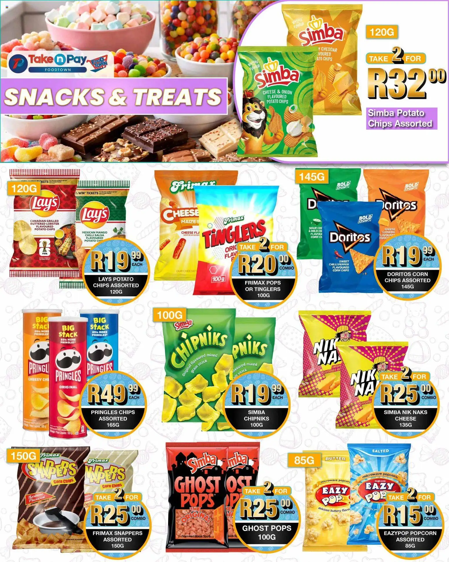 New Take n Pay catalogue – valid from 13.04.2026 | Page: 3 | Products: Microwave, Butter, Chips, Mango